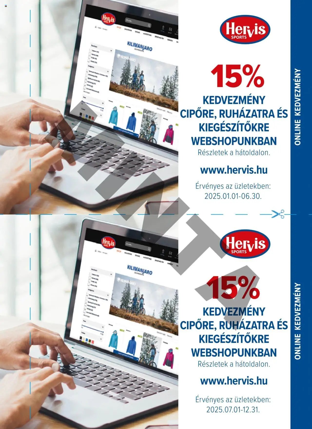 Hervis Sports újság 2025.01.01. Kuponfüzet (2025-01-01 - 2025-12-31)