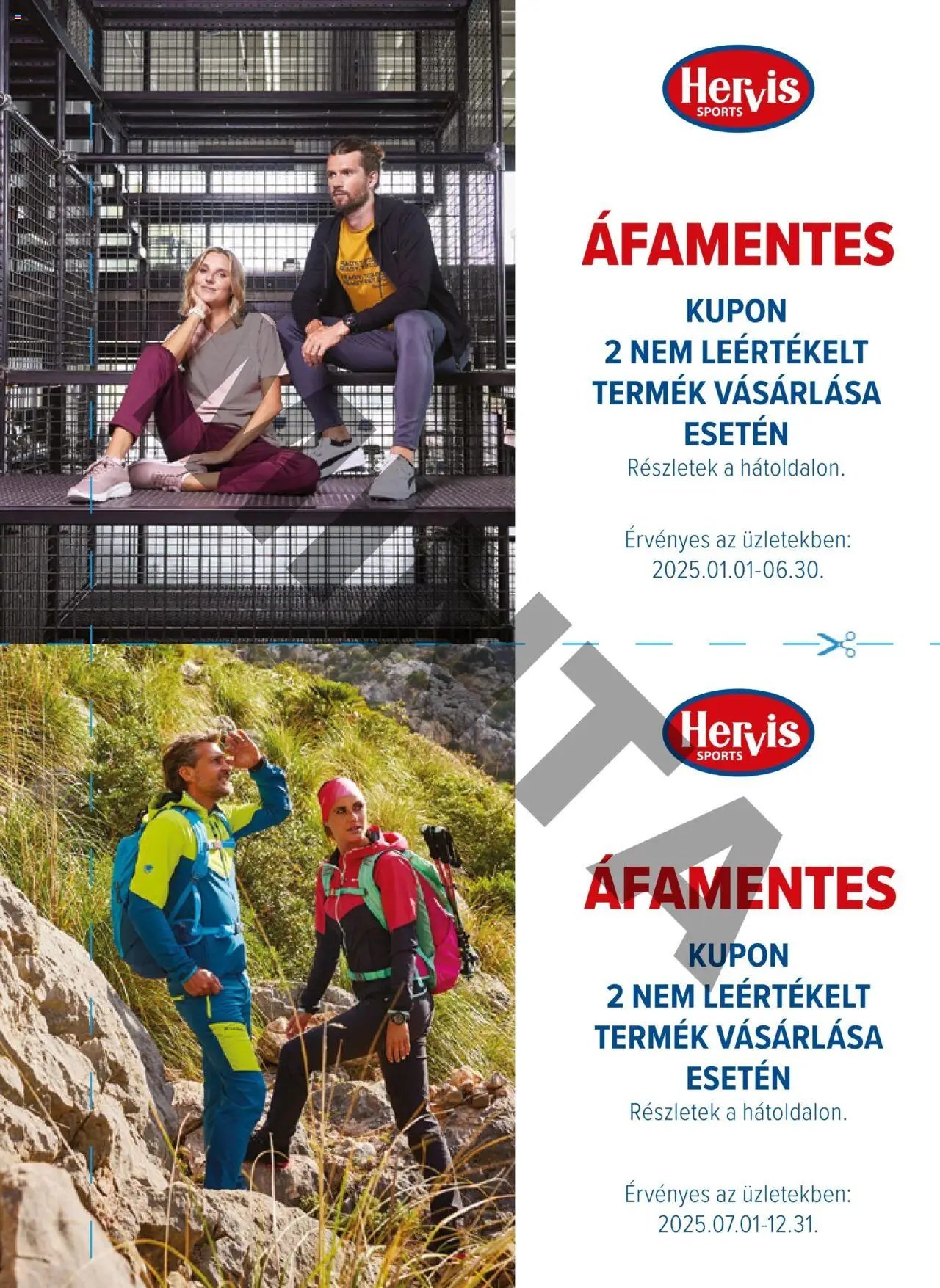 Hervis Sports újság 2025.01.01. Kuponfüzet (2025-01-01 - 2025-12-31)