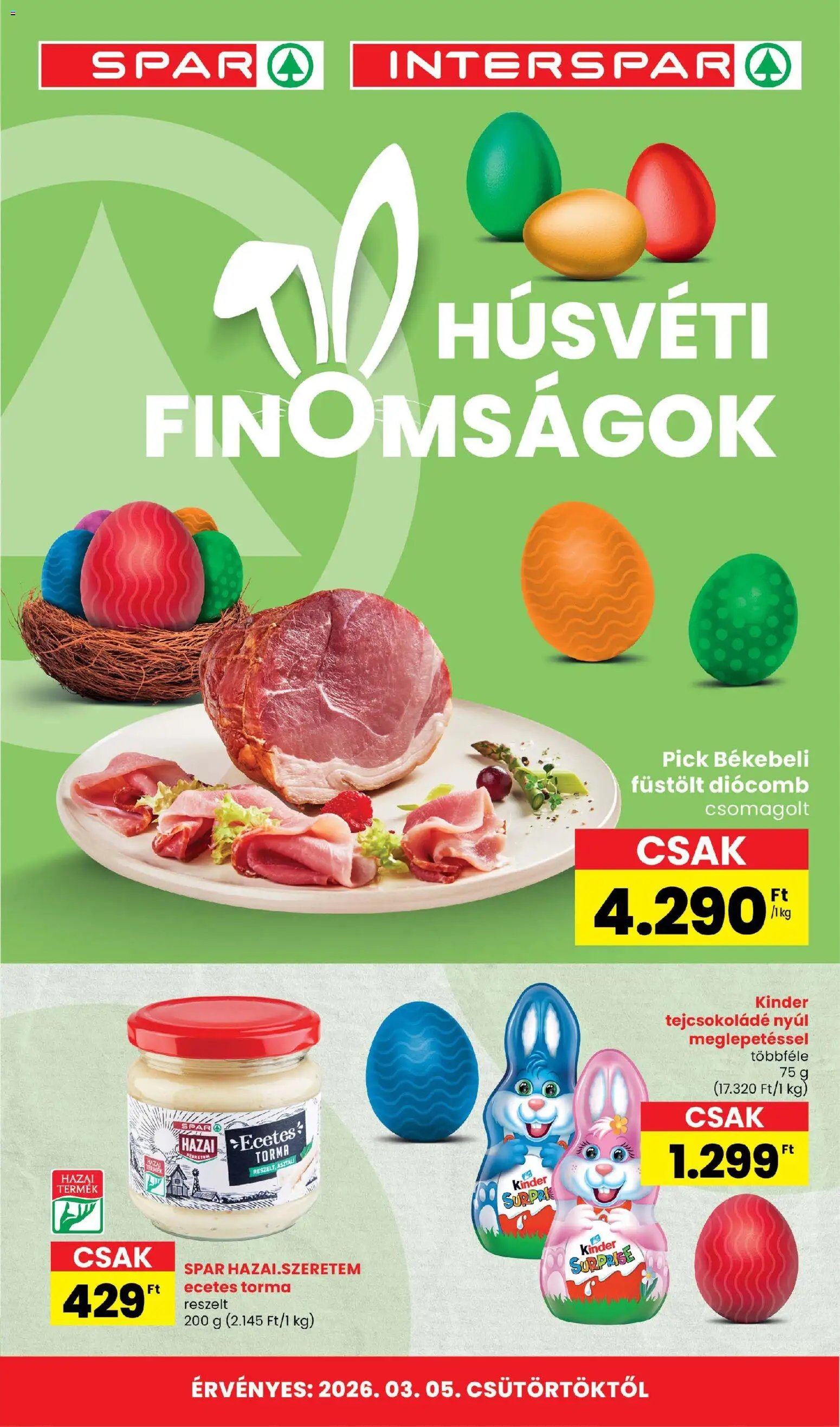 Interspar újság 2026.03.05. Interspar Húsvét katalógus (2026-03-05)