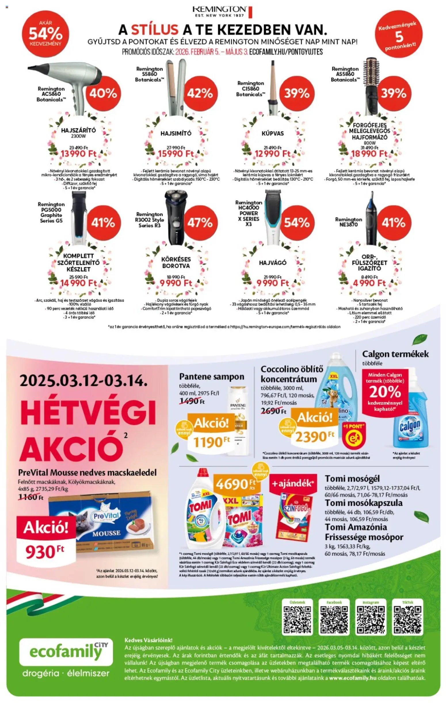 EcoFamily újság 2026.03.05. EcoFamily City akciós újság (2026-03-05 - 2026-03-14)