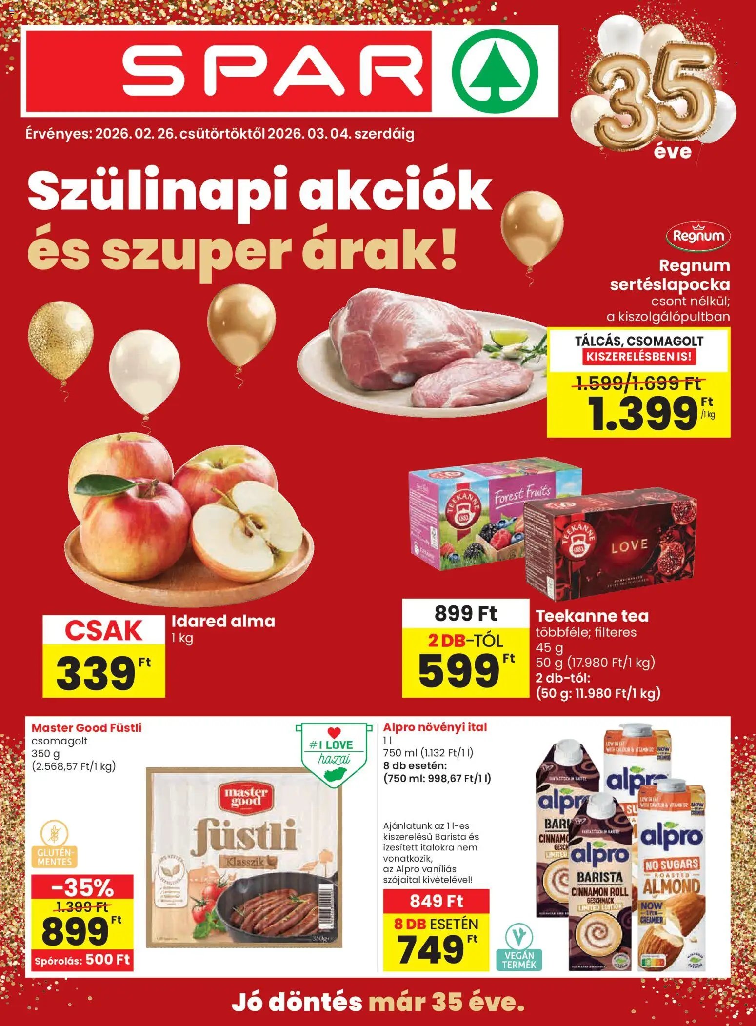Spar újság 2026.02.26. Akciós újság Spar (2026-02-26 - 2026-03-04)