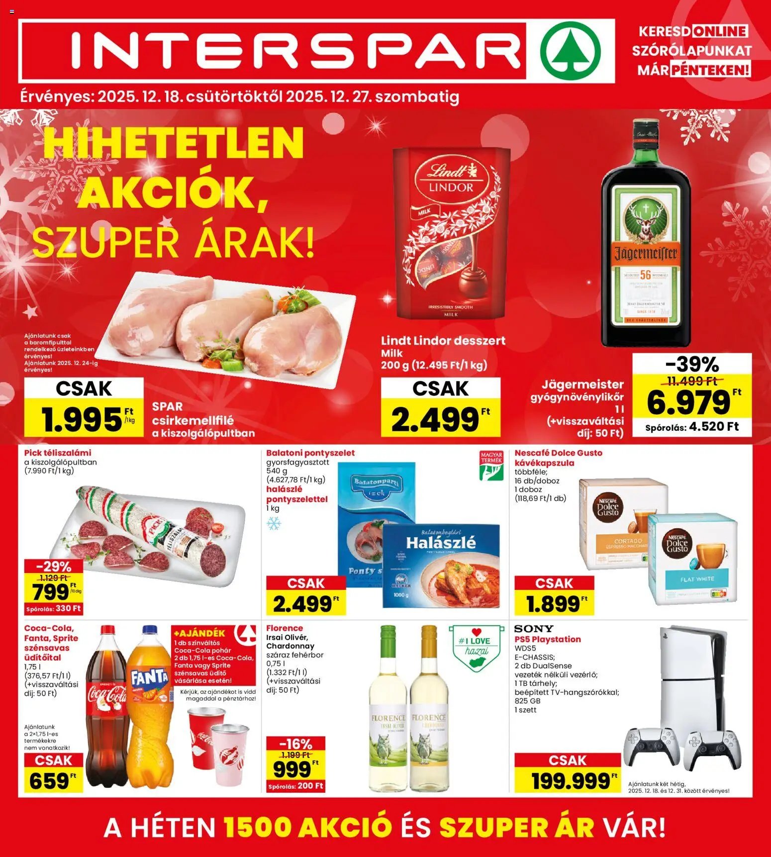 Interspar újság 2025.12.18. Akciós újság Interspar (2025-12-18 - 2025-12-27)