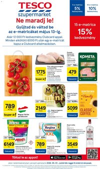 Tesco újság 2026.05.07. Tesco Szupermarket akciós újság (2026-05-07 - 2026-05-13)