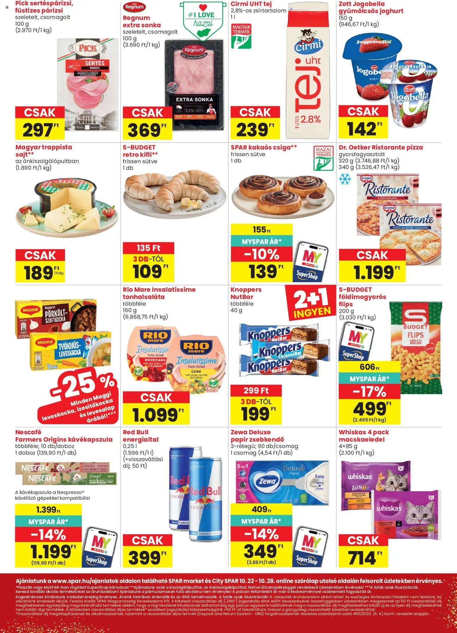Spar Market akciós újság 2026.10.22. - lapozható formában szórólap ✳️