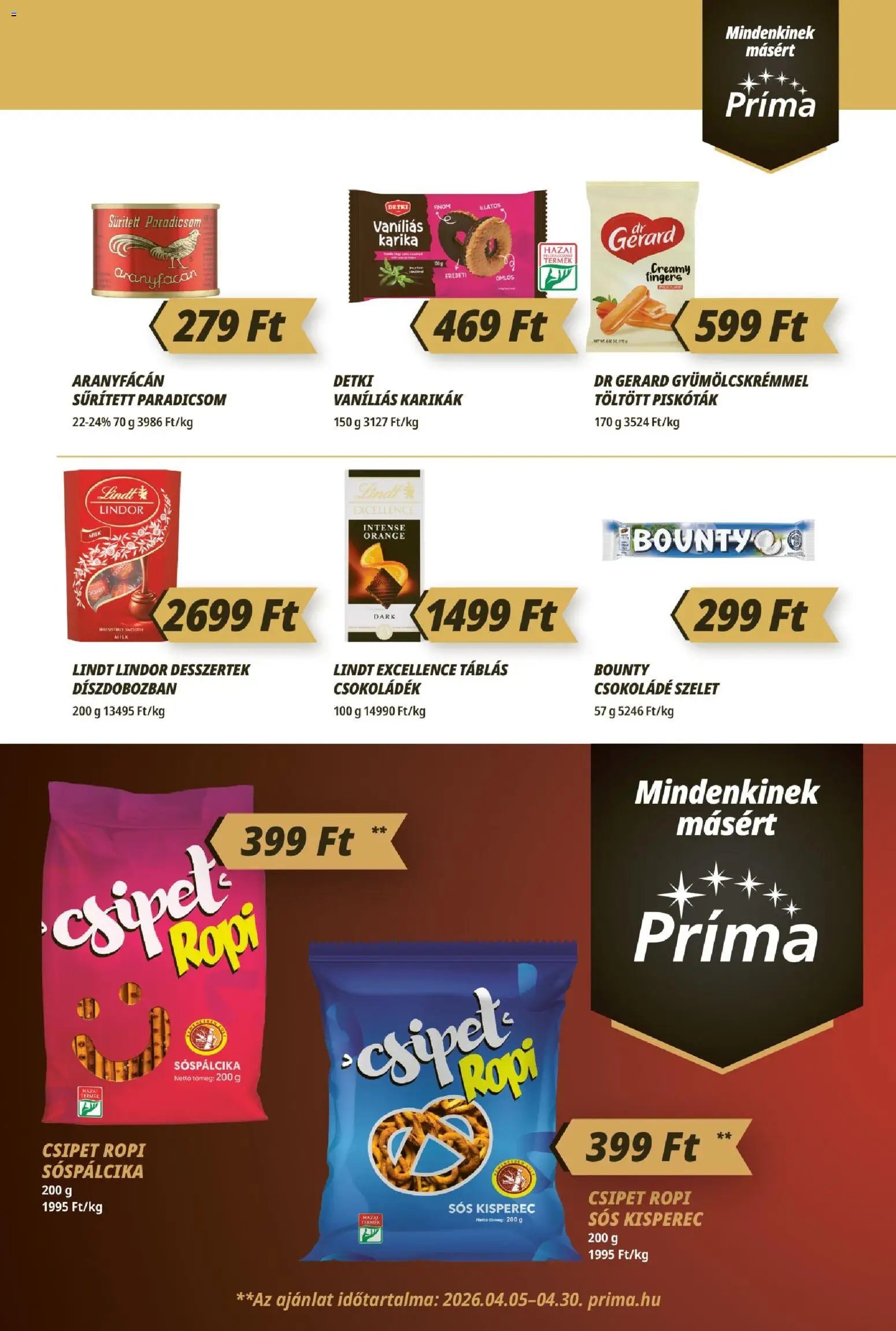 CBA Príma újság 2026.04.16. CBA Príma akciós újság (2026-04-16 - 2026-04-22)