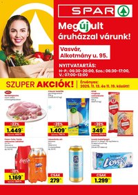 Spar újság 2025.11.13. Vasvár üzlet megújulás (2025-11-13 - 2025-11-19)