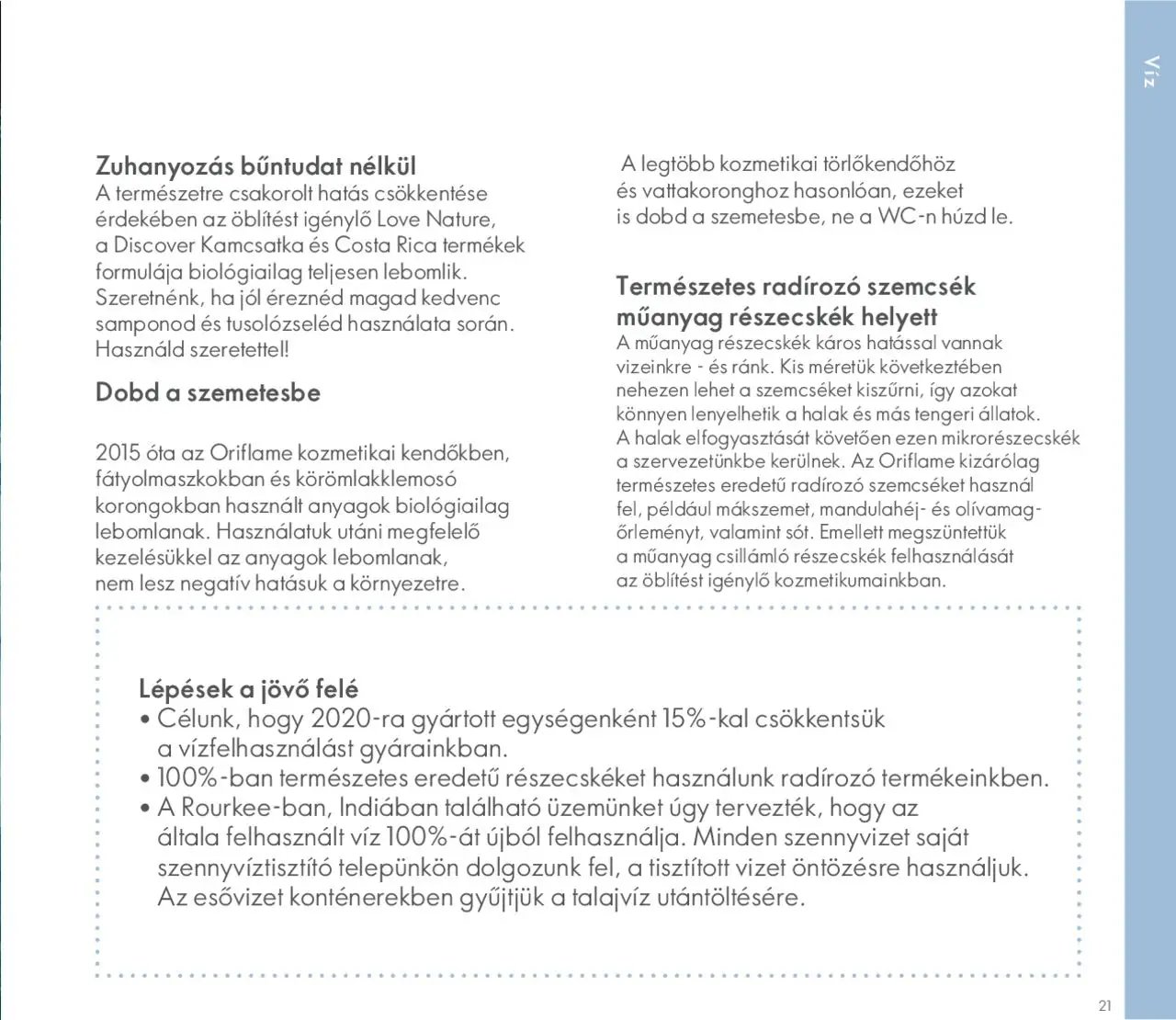 Oriflame újság 2020.05.27. Oriflame katalógus Fenntarthatóság (2020-05-27)