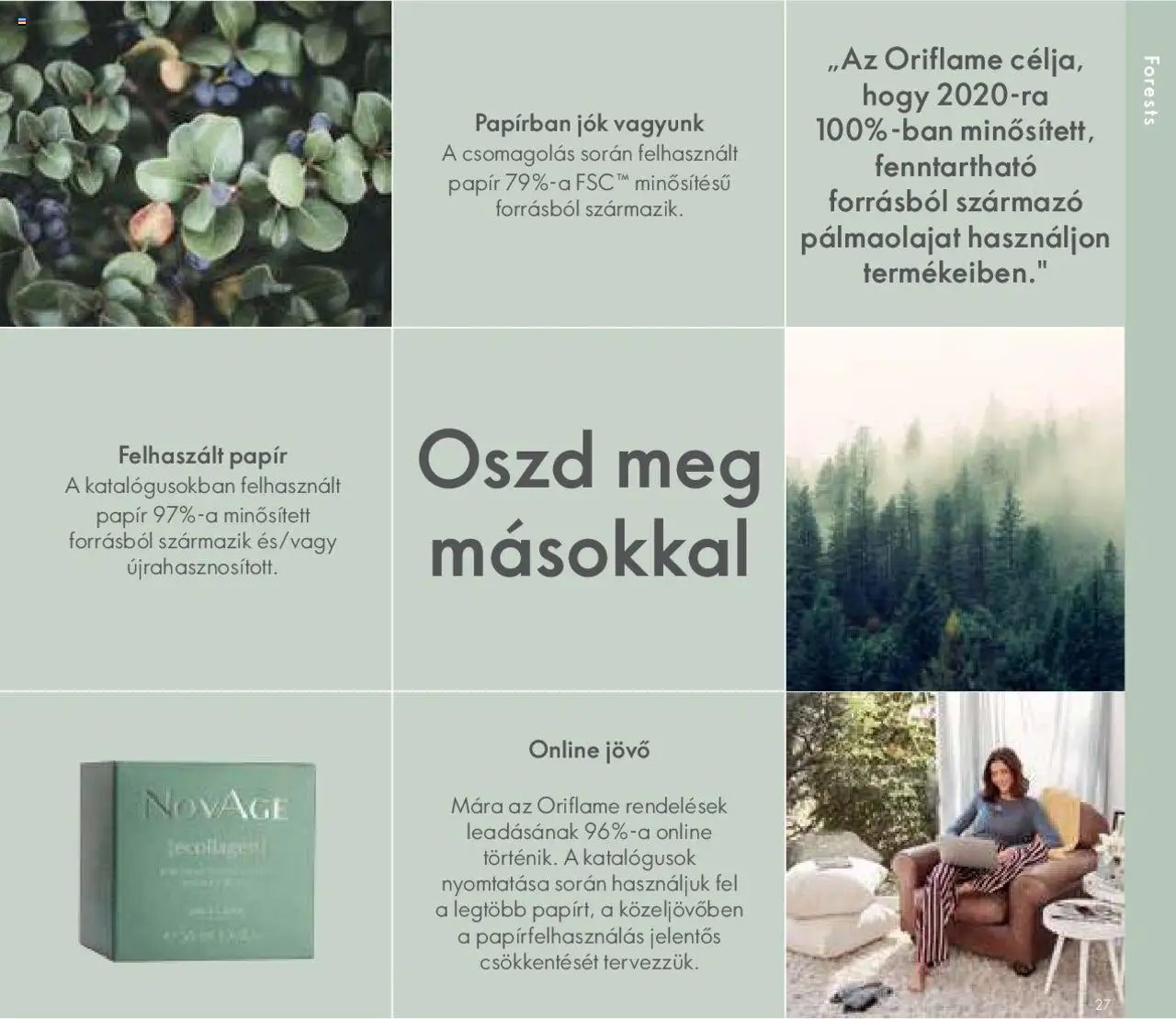 Oriflame újság 2020.05.27. Oriflame katalógus Fenntarthatóság (2020-05-27)