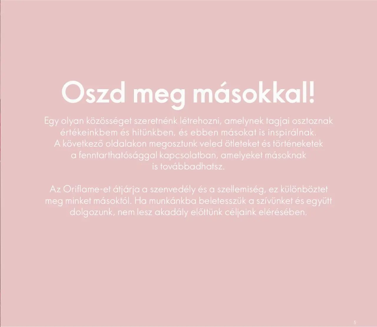 Oriflame újság 2020.05.27. Oriflame katalógus Fenntarthatóság (2020-05-27)