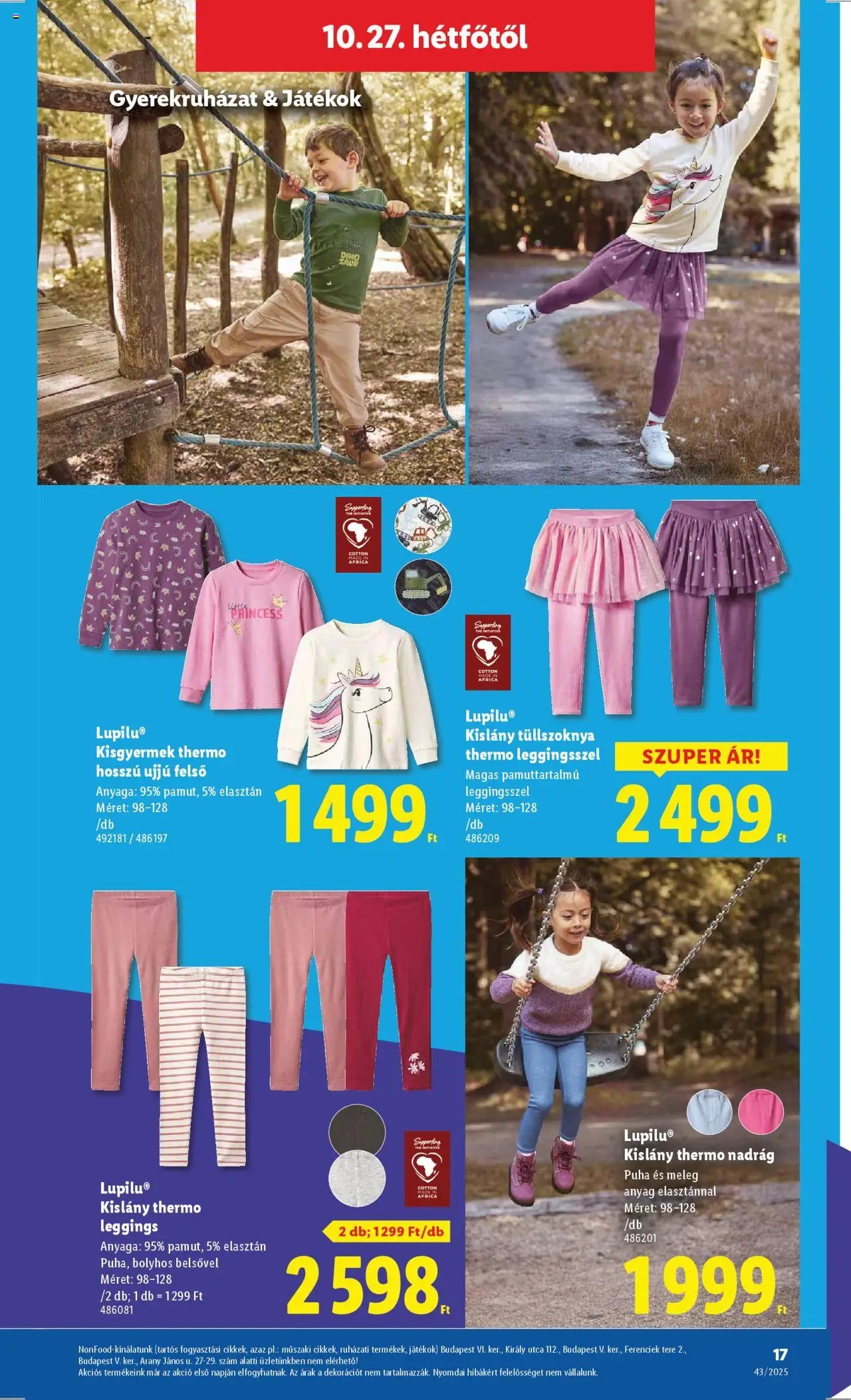 Lidl újság 2025.10.22. Nonfood kínálatunk (2025-10-22 - 2025-10-29)
