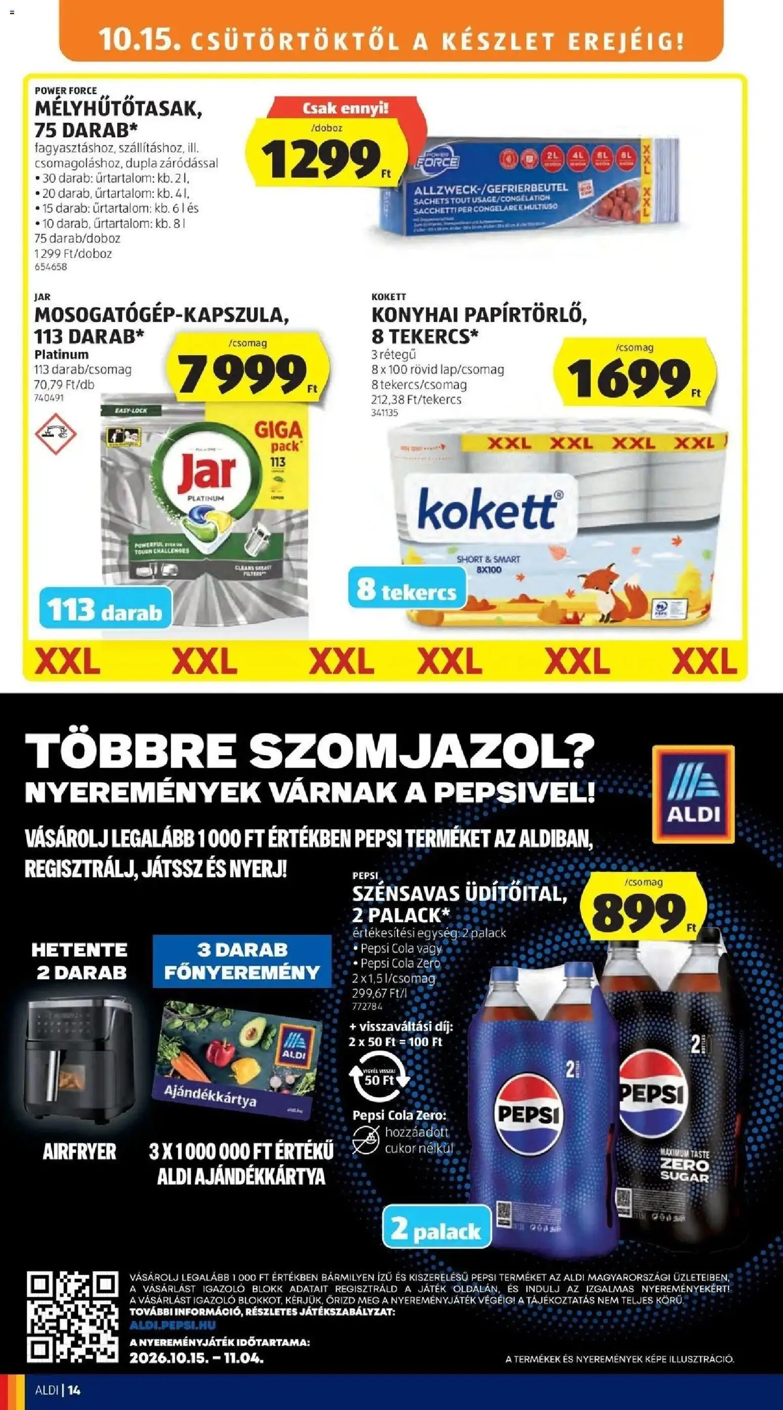 Aldi aktuális akciós újság 2026.10.15. - lapozható formában szórólap ✳️