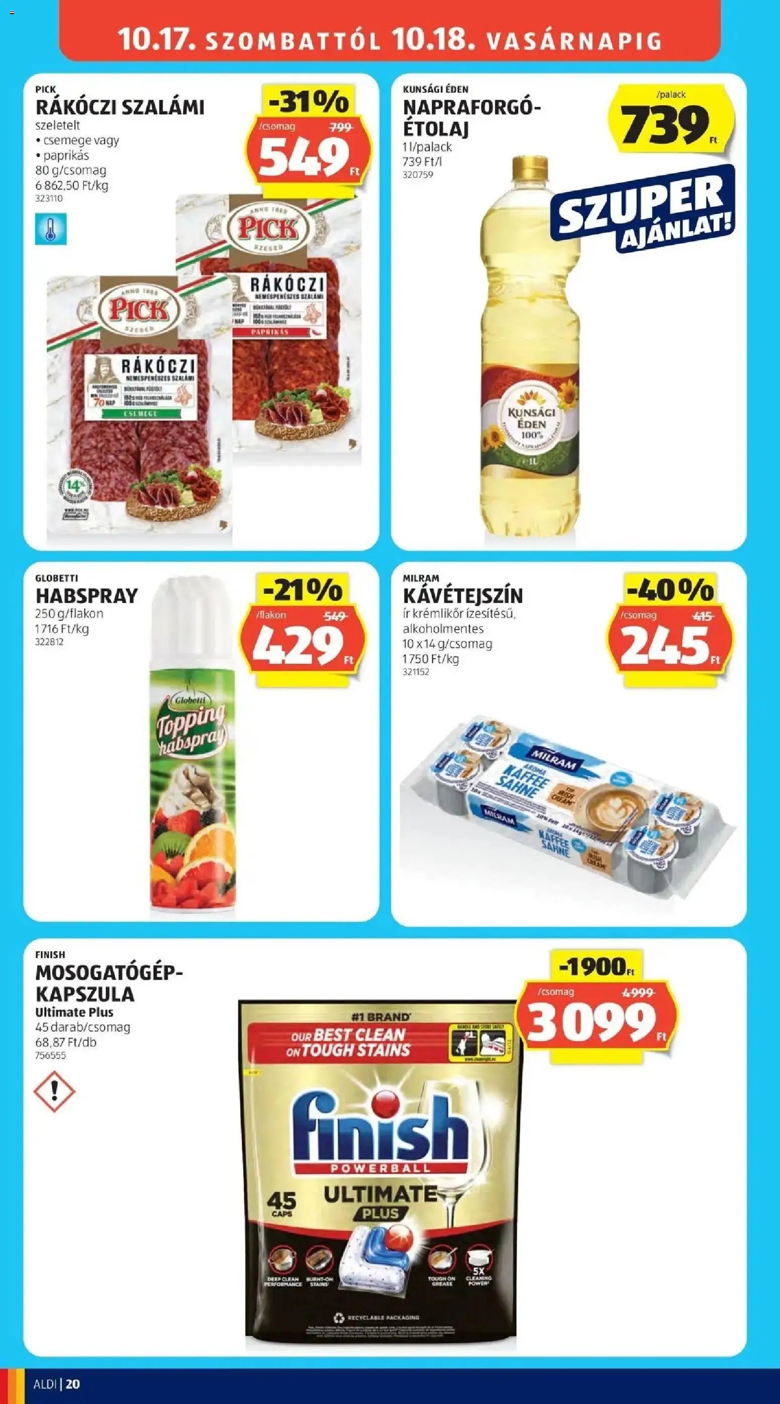 Aldi aktuális akciós újság 2026.10.15. - lapozható formában szórólap ✳️
