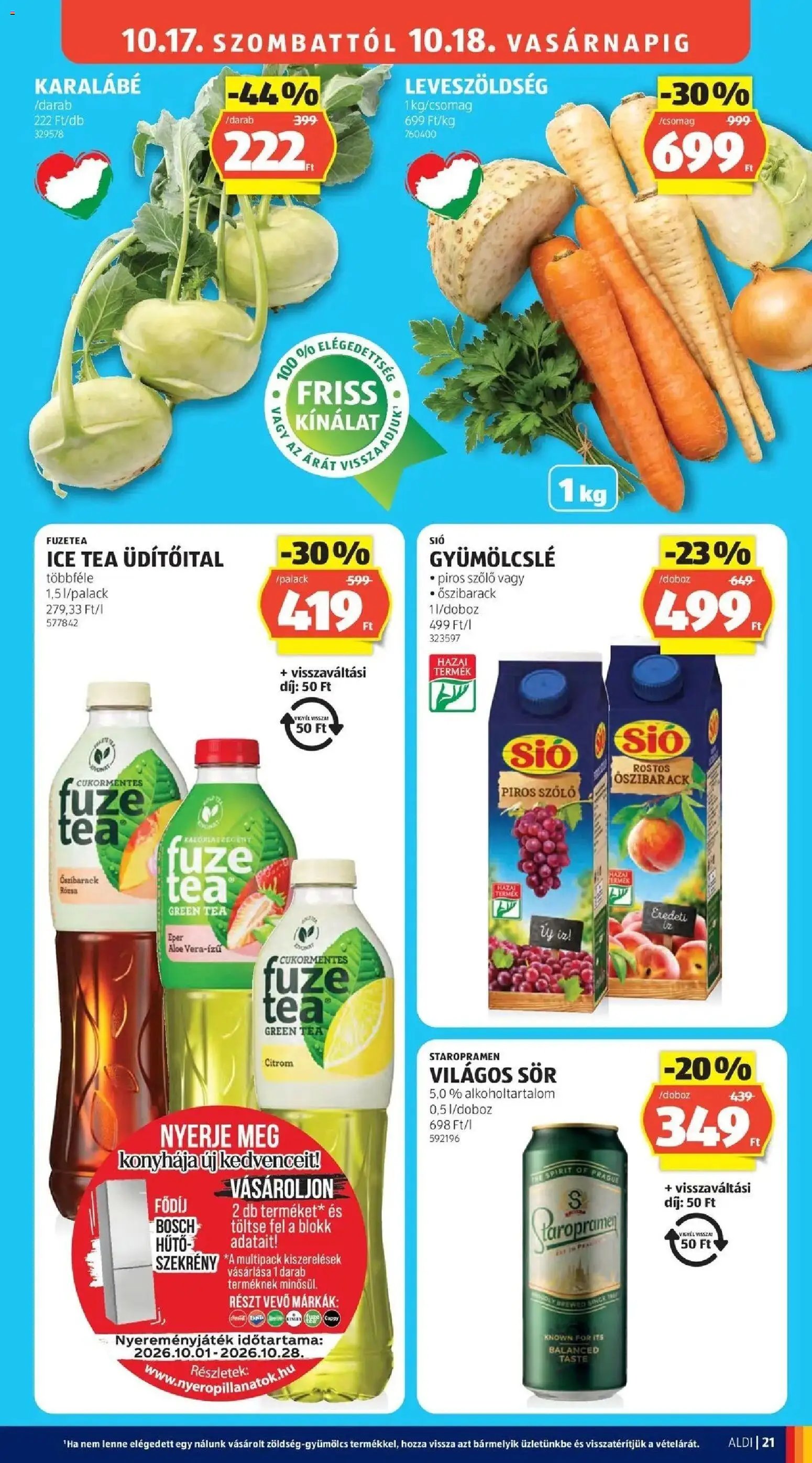 Aldi aktuális akciós újság 2026.10.15. - lapozható formában szórólap ✳️