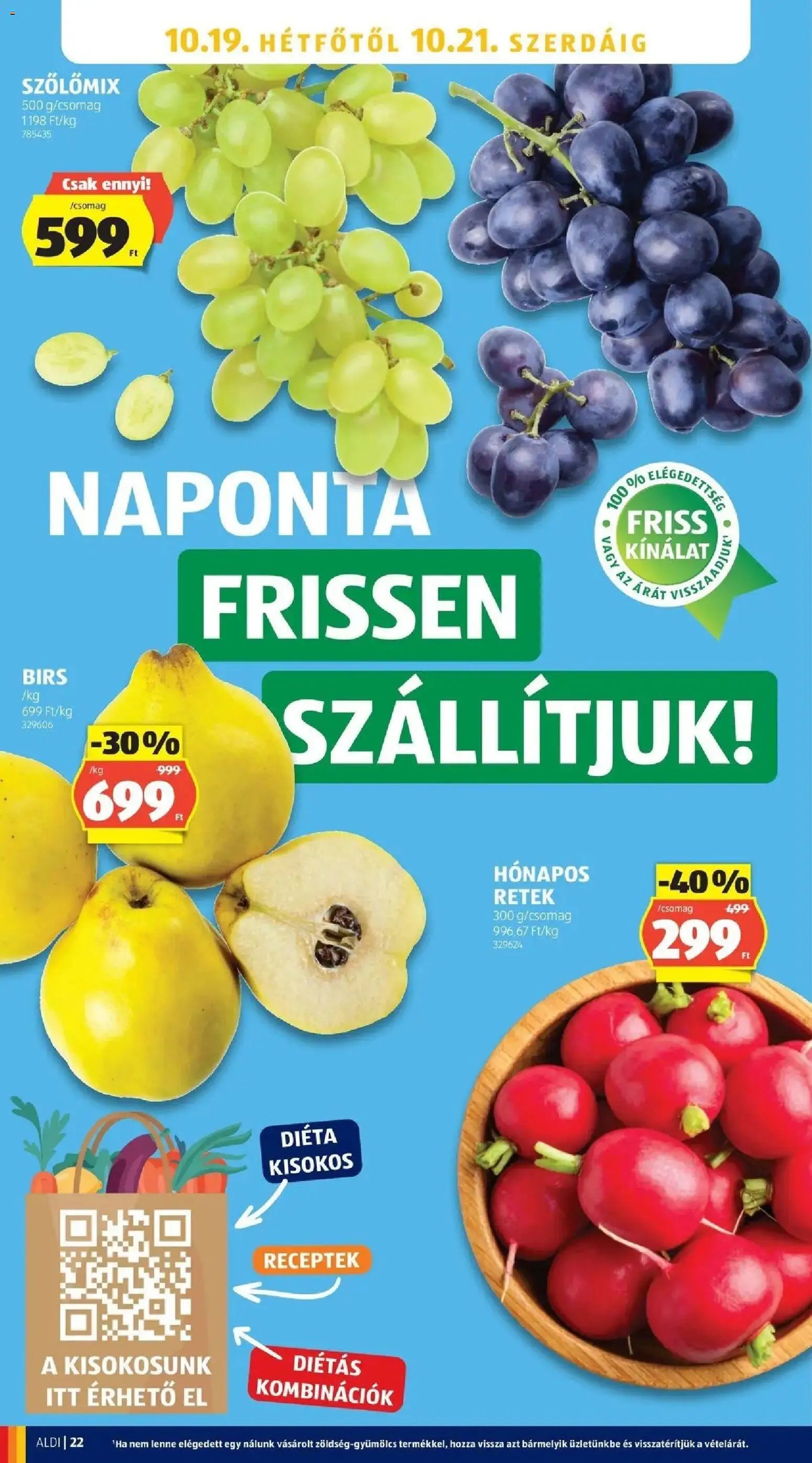 Aldi aktuális akciós újság 2026.10.15. - lapozható formában szórólap ✳️