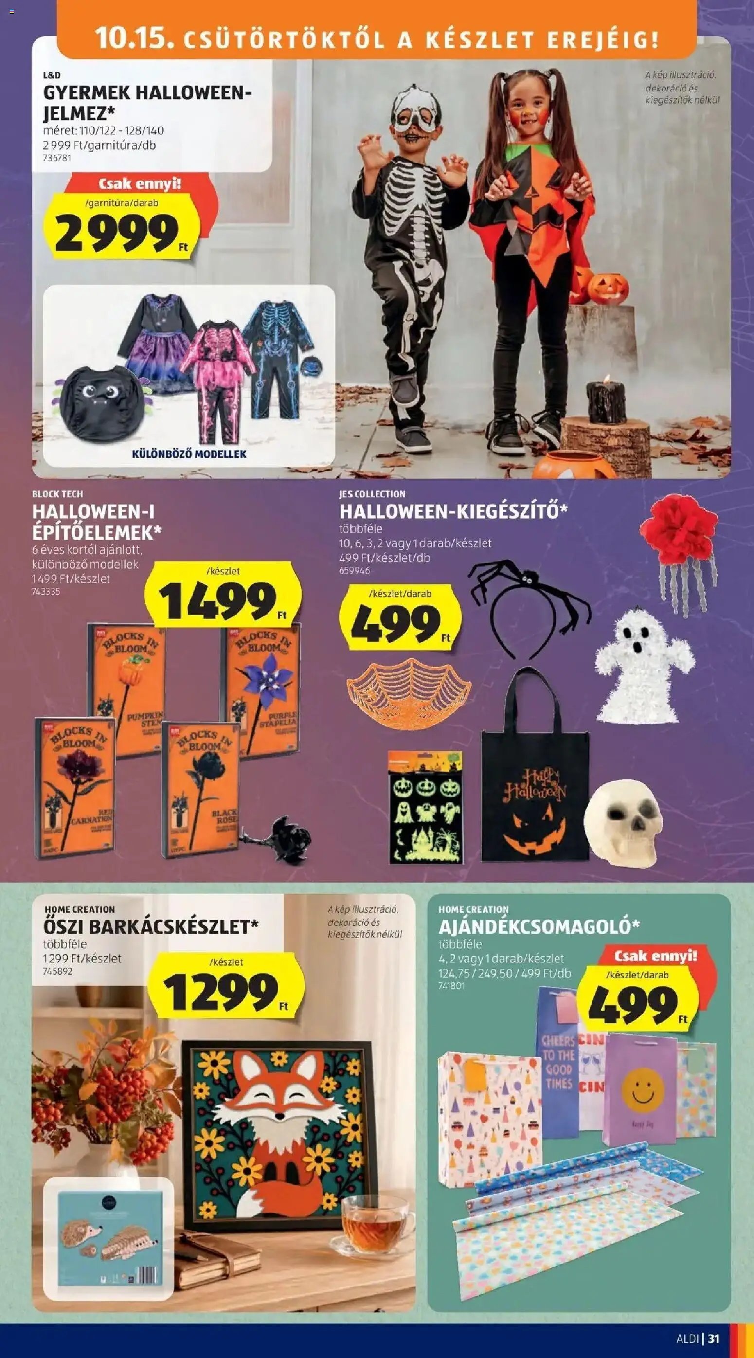 Aldi aktuális akciós újság 2026.10.15. - lapozható formában szórólap ✳️