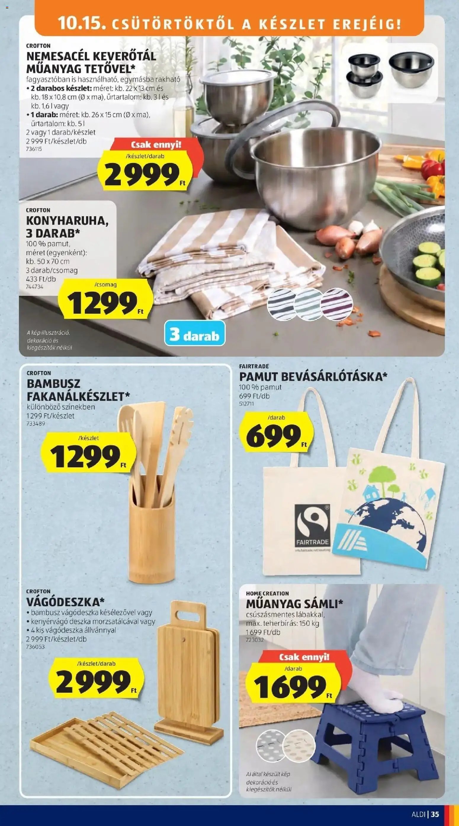 Aldi aktuális akciós újság 2026.10.15. - lapozható formában szórólap ✳️