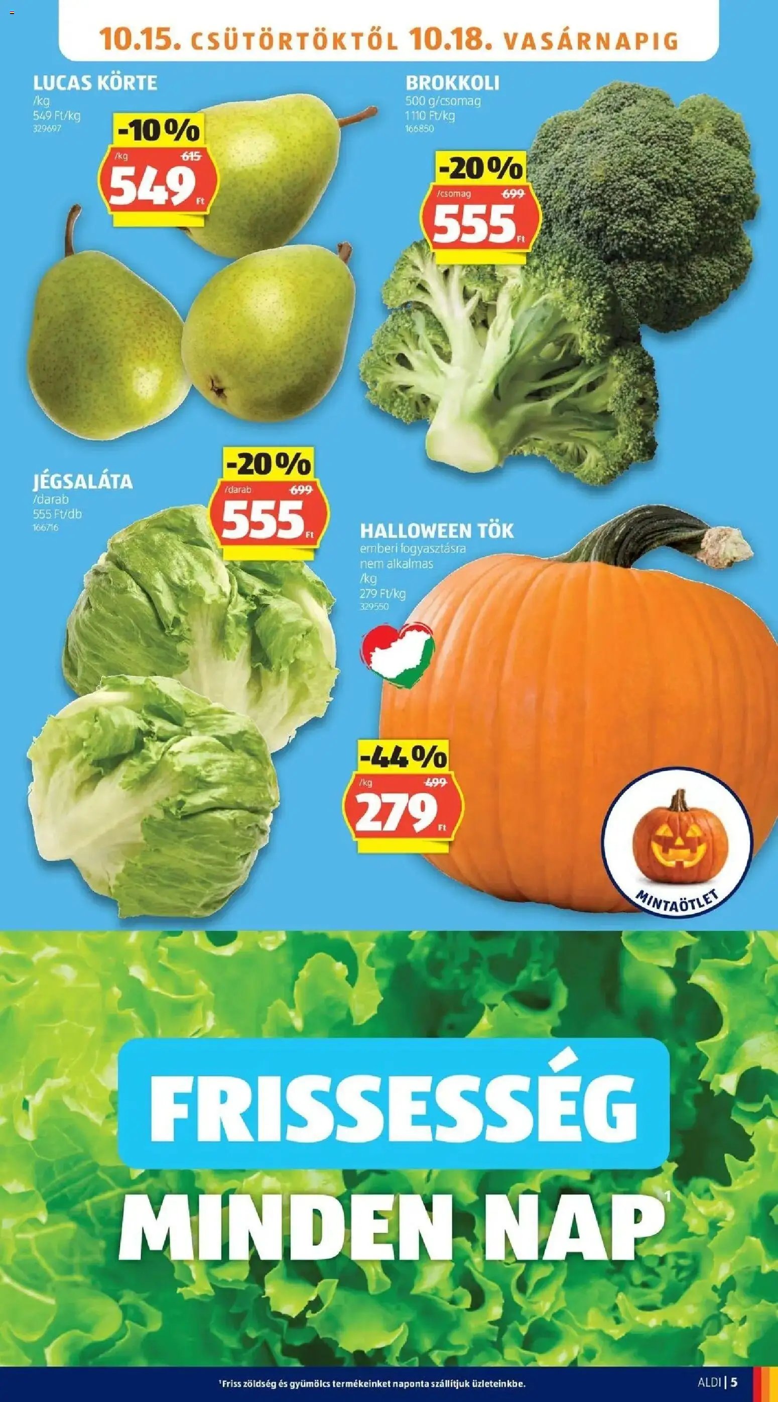 Aldi aktuális akciós újság 2026.10.15. - lapozható formában szórólap ✳️