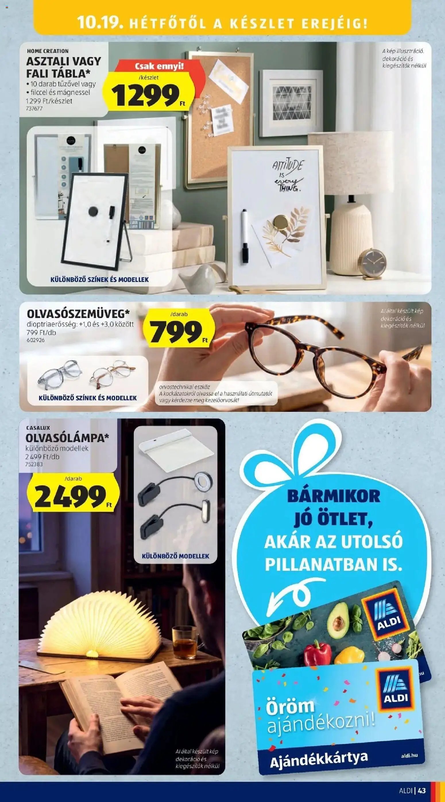 Aldi aktuális akciós újság 2026.10.15. - lapozható formában szórólap ✳️