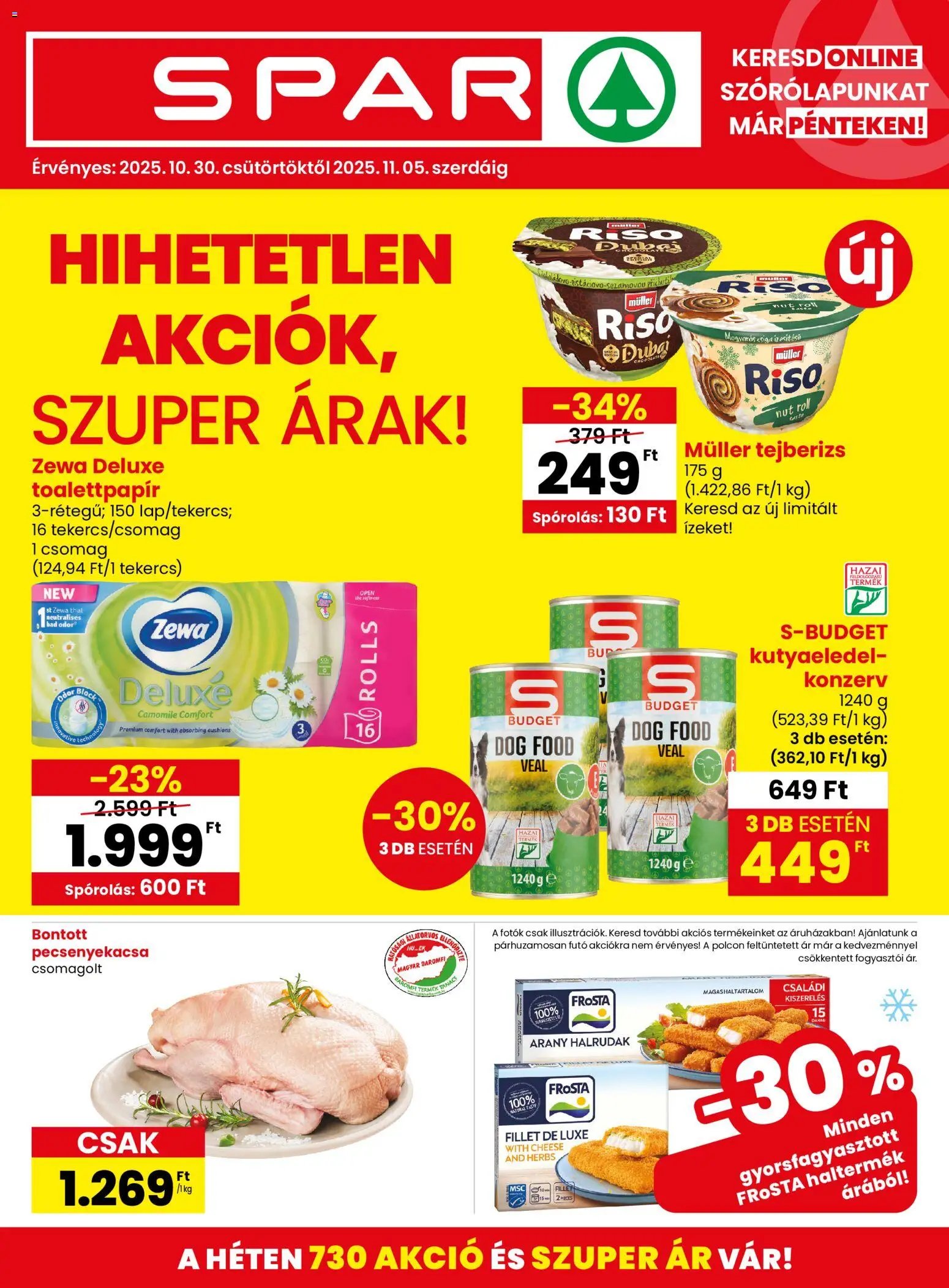 Spar újság 2025.10.30. Akciós újság Spar (2025-10-30 - 2025-11-05)