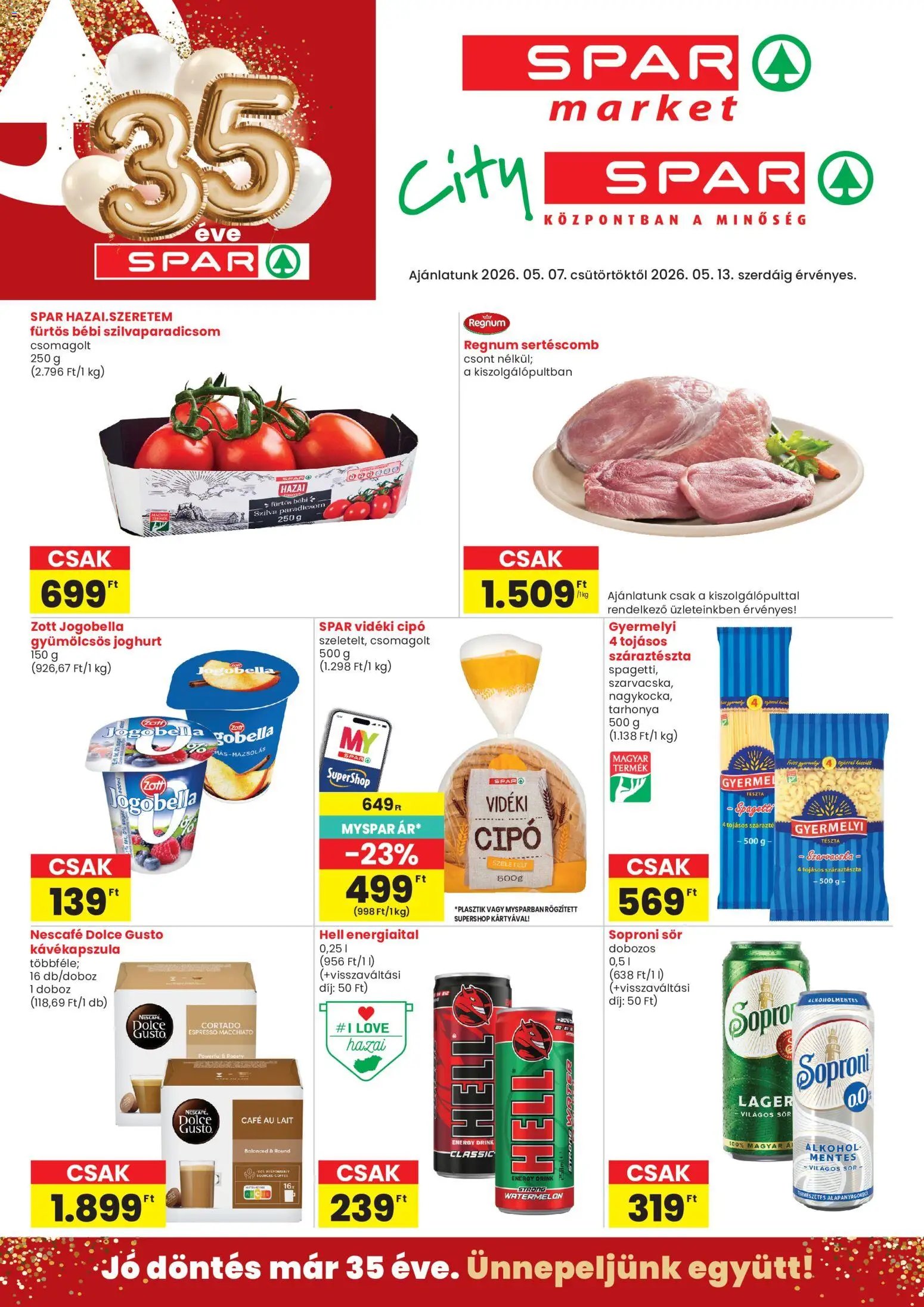 Spar Market újság 2026.05.07. Spar Market akciós újság (2026-05-07 - 2026-05-13)