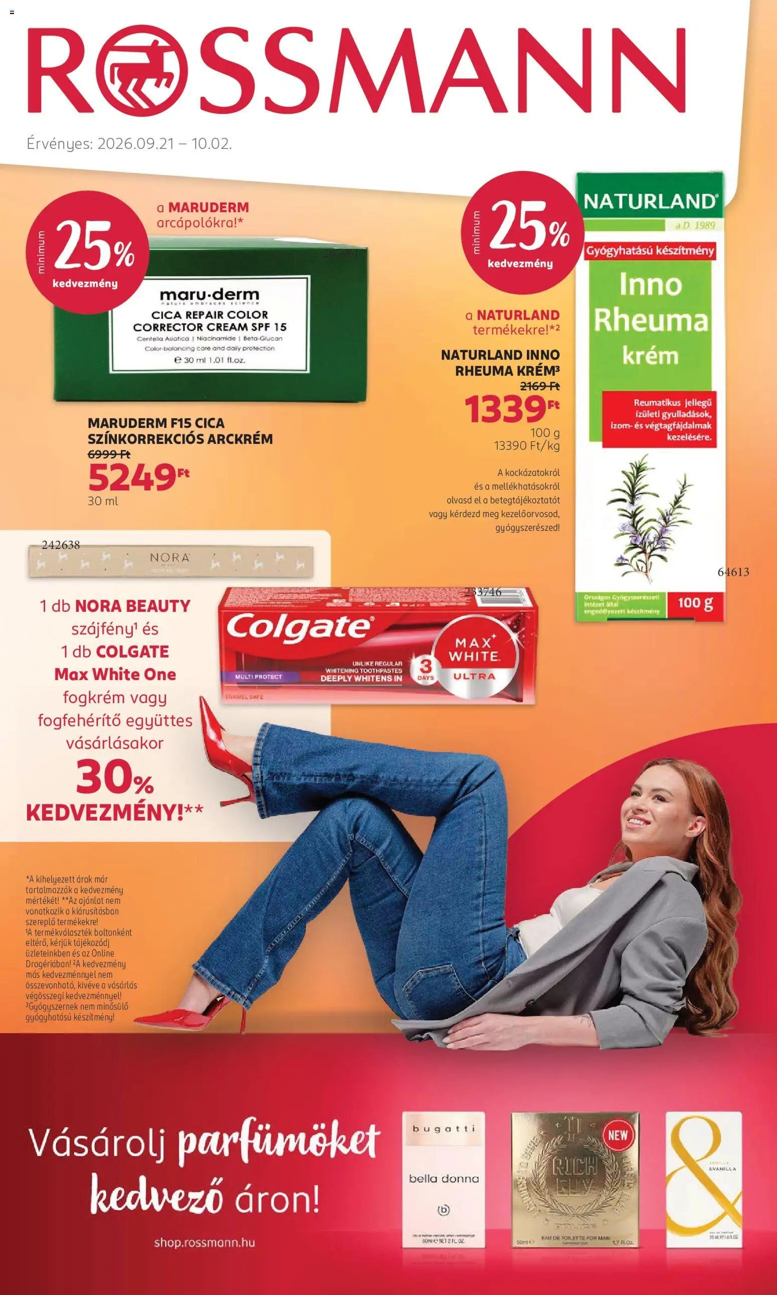 Rossmann újság 2026.09.21. Rossmann akciós újság