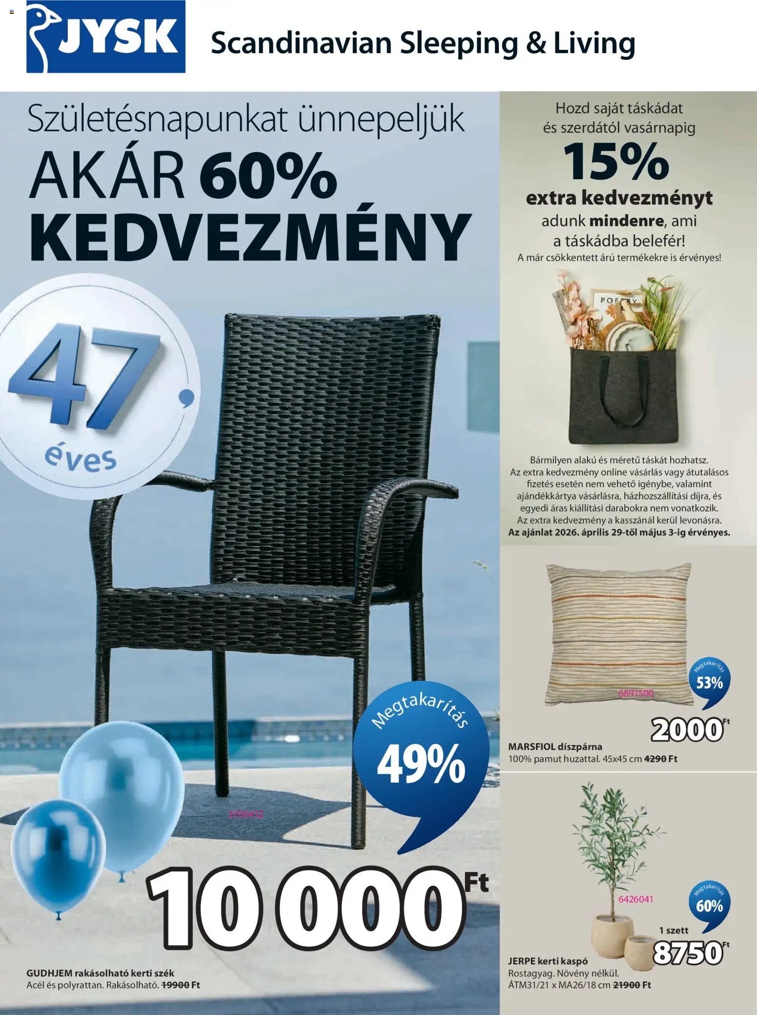 JYSK újság 2026.04.29. JYSK akciós újság (2026-04-29 - 2026-05-17)