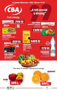 CBA újság 2026.02.19. Akciós újság CBA (2026-02-19 - 2026-02-25)
