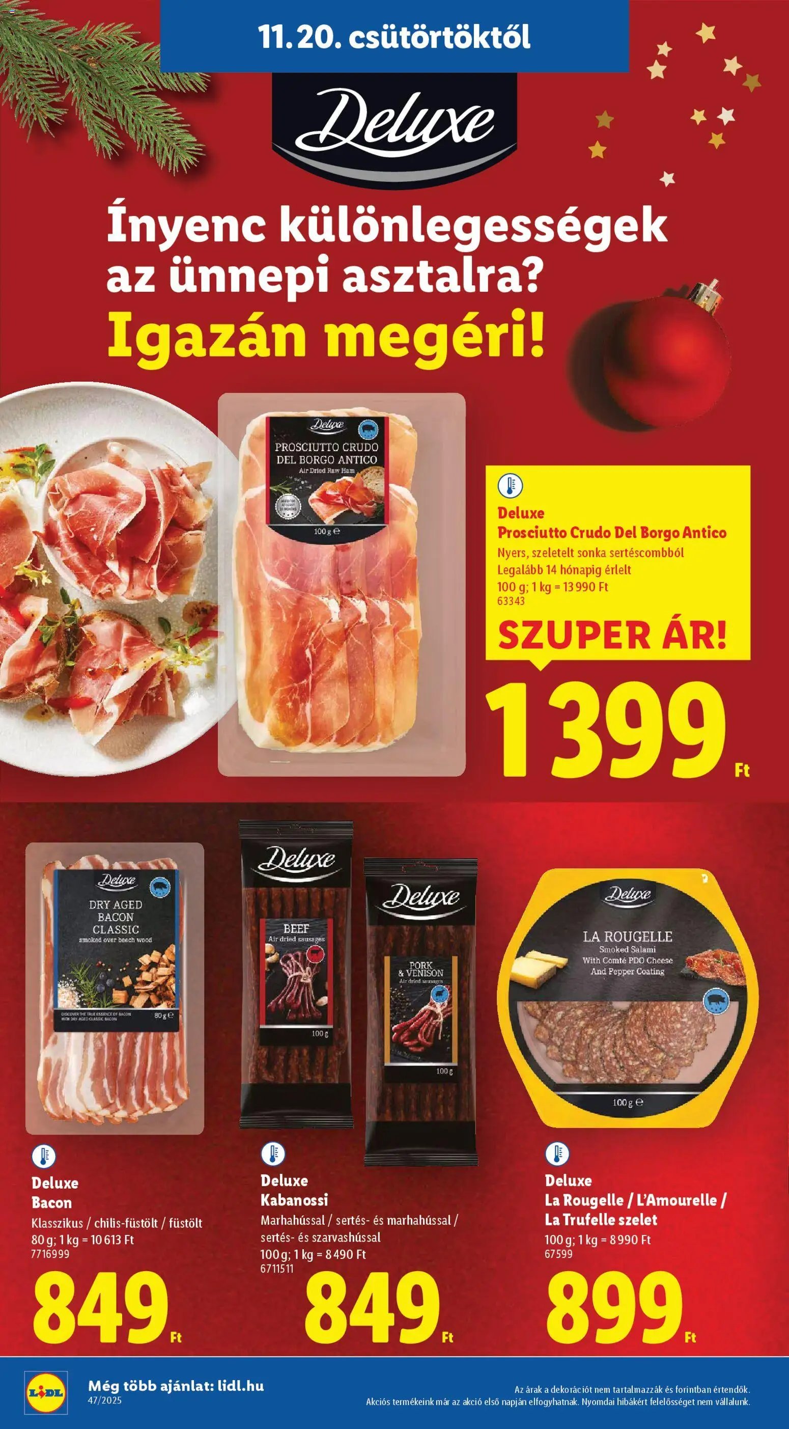 Lidl újság 2025.11.20. Black Friday (2025-11-20 - 2025-11-26)