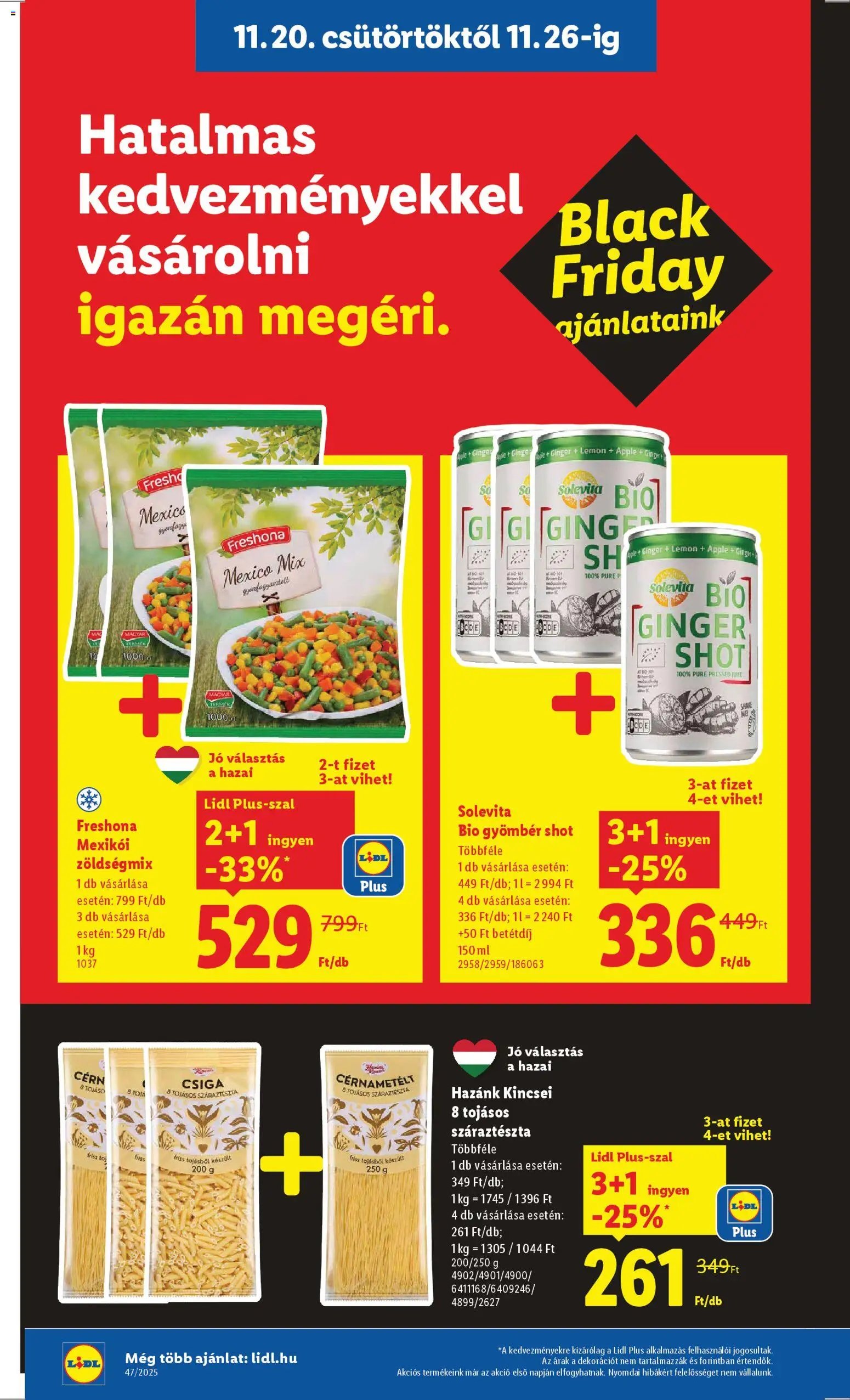Lidl újság 2025.11.20. Black Friday (2025-11-20 - 2025-11-26)