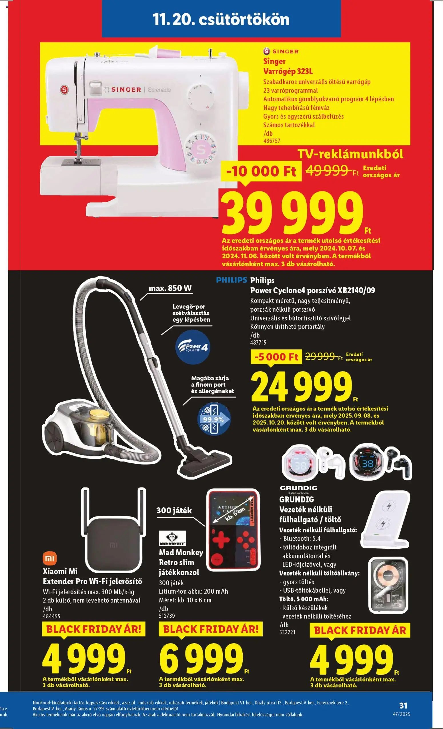 Lidl újság 2025.11.20. Black Friday (2025-11-20 - 2025-11-26)