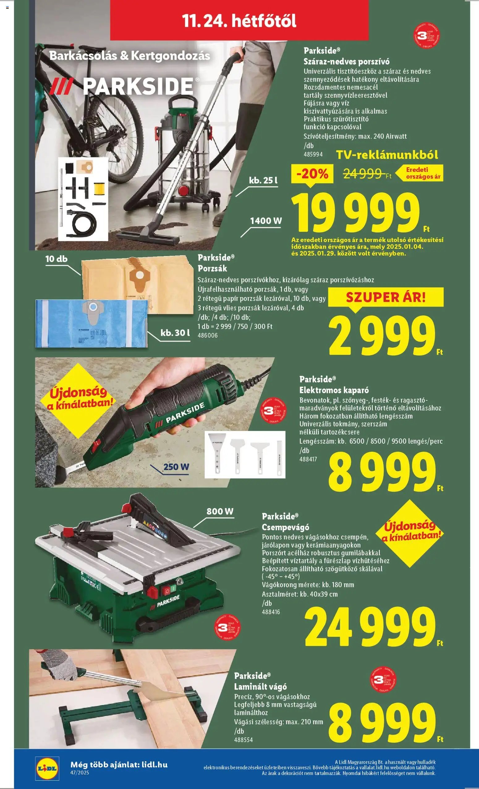 Lidl újság 2025.11.20. Black Friday (2025-11-20 - 2025-11-26)