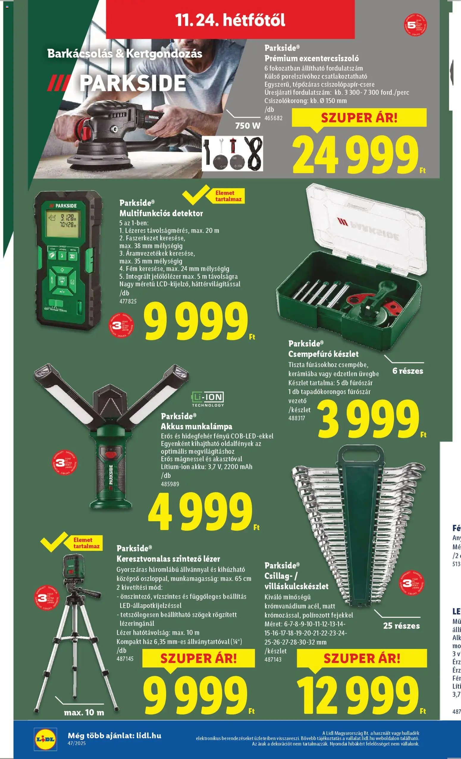 Lidl újság 2025.11.20. Black Friday (2025-11-20 - 2025-11-26)