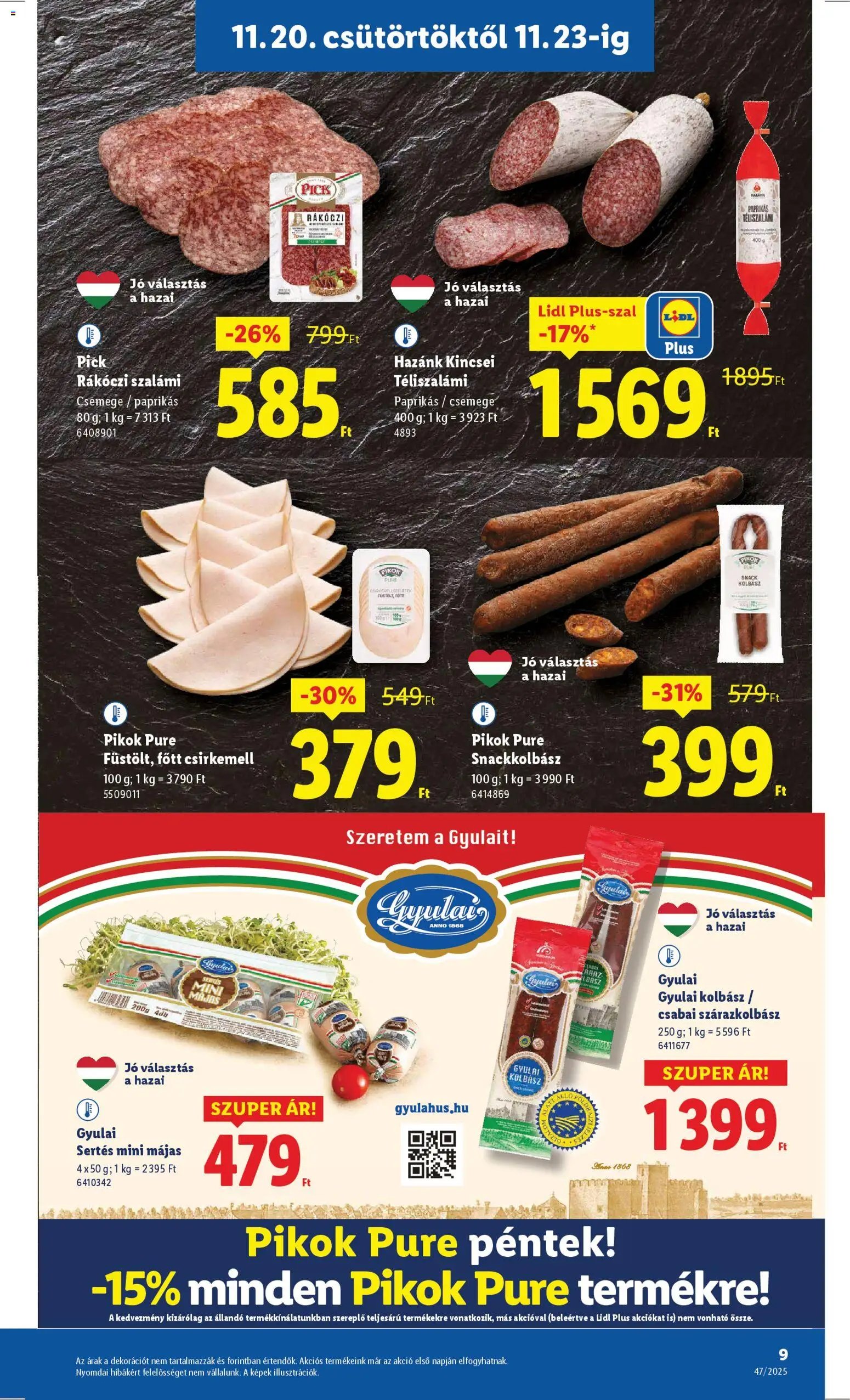Lidl újság 2025.11.20. Black Friday (2025-11-20 - 2025-11-26)