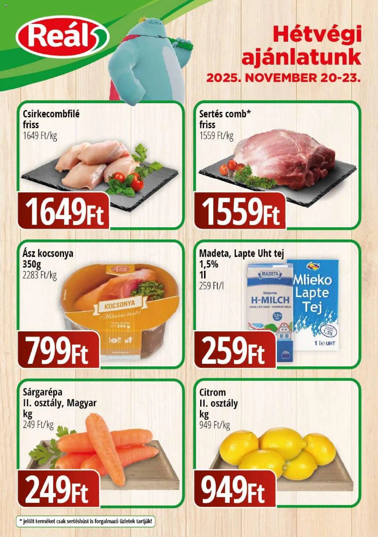 Reál újság 2025.11.20. Bevásárló hétvége - Kelet Magyarország (2025-11-20 - 2025-11-23)