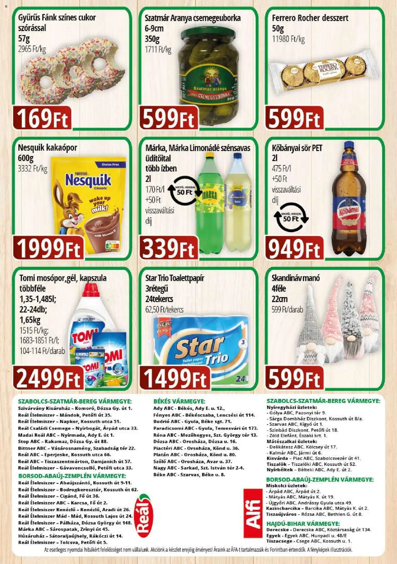 Reál újság 2025.11.20. Bevásárló hétvége - Kelet Magyarország (2025-11-20 - 2025-11-23)