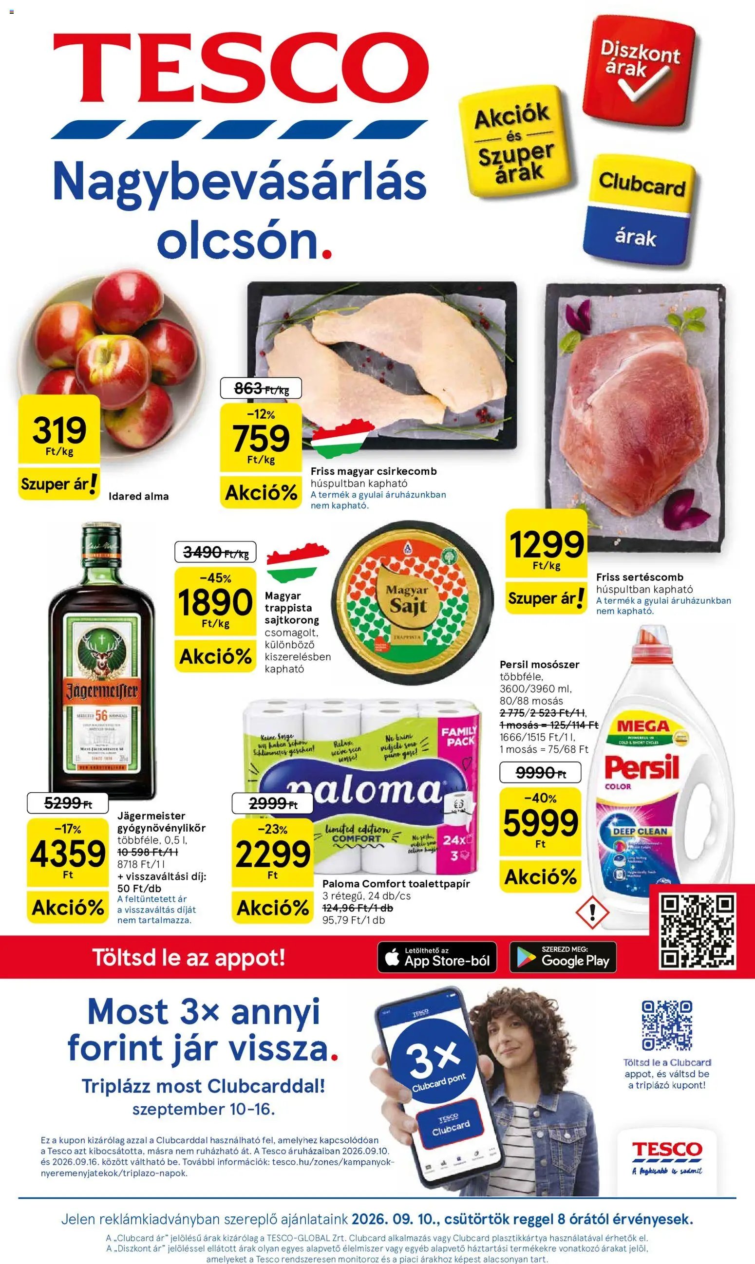 Tesco újság 2026.09.10. Tesco aktuális akciós újság
