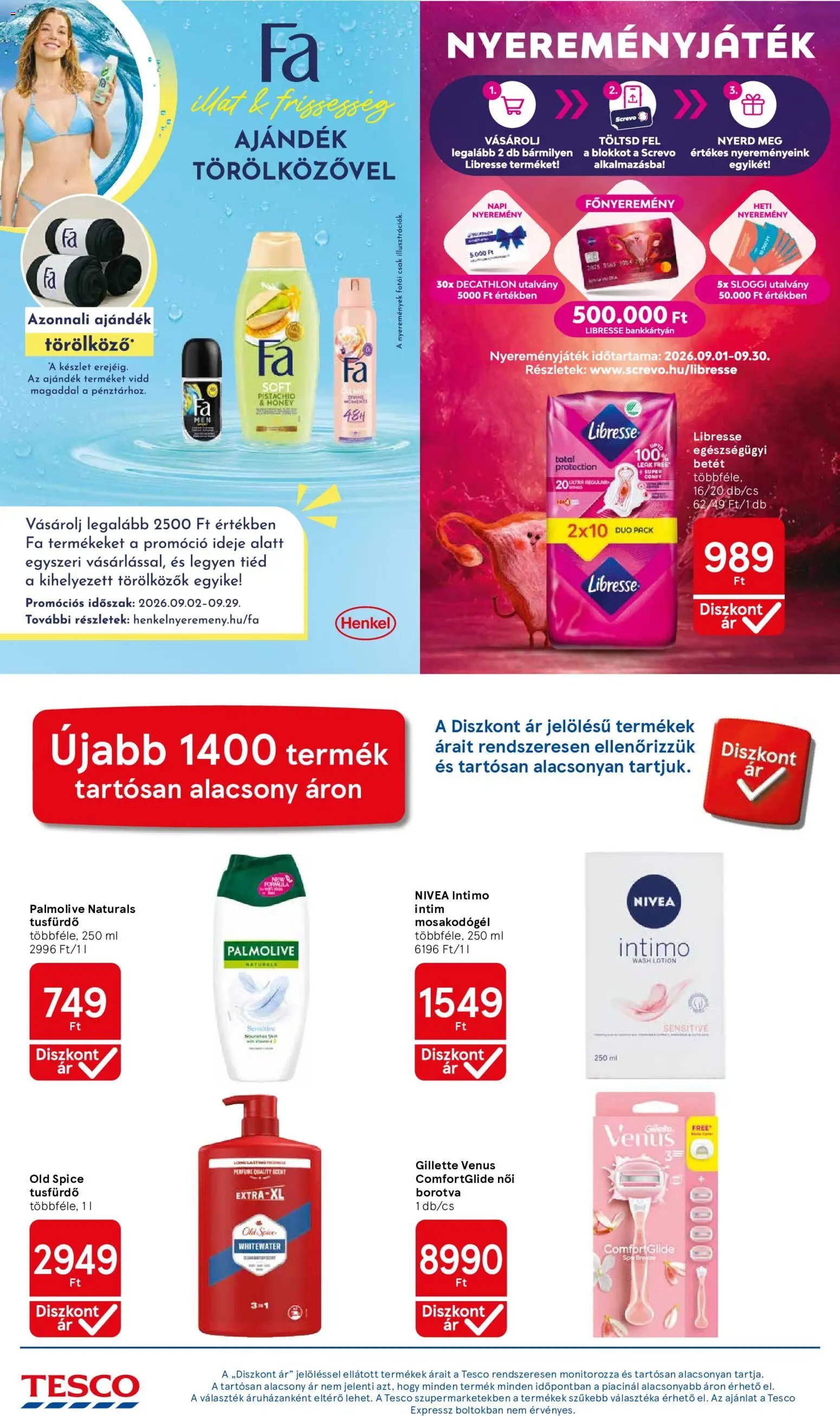Tesco újság 2026.09.10. Tesco aktuális akciós újság