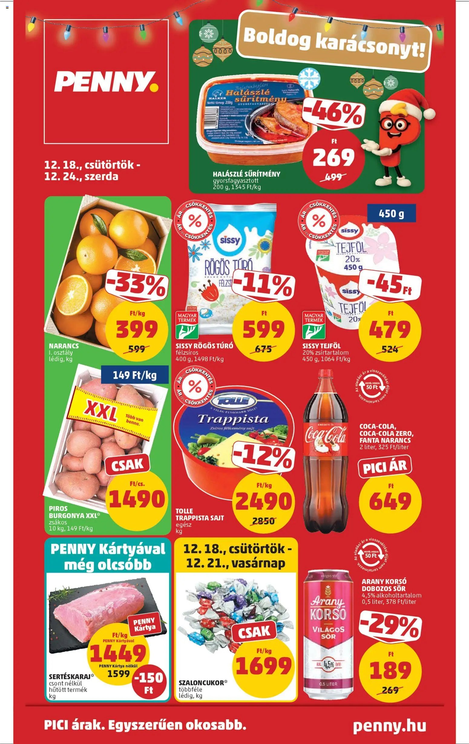 PENNY újság 2025.12.18. Akciós újság PENNY (2025-12-18 - 2025-12-24)