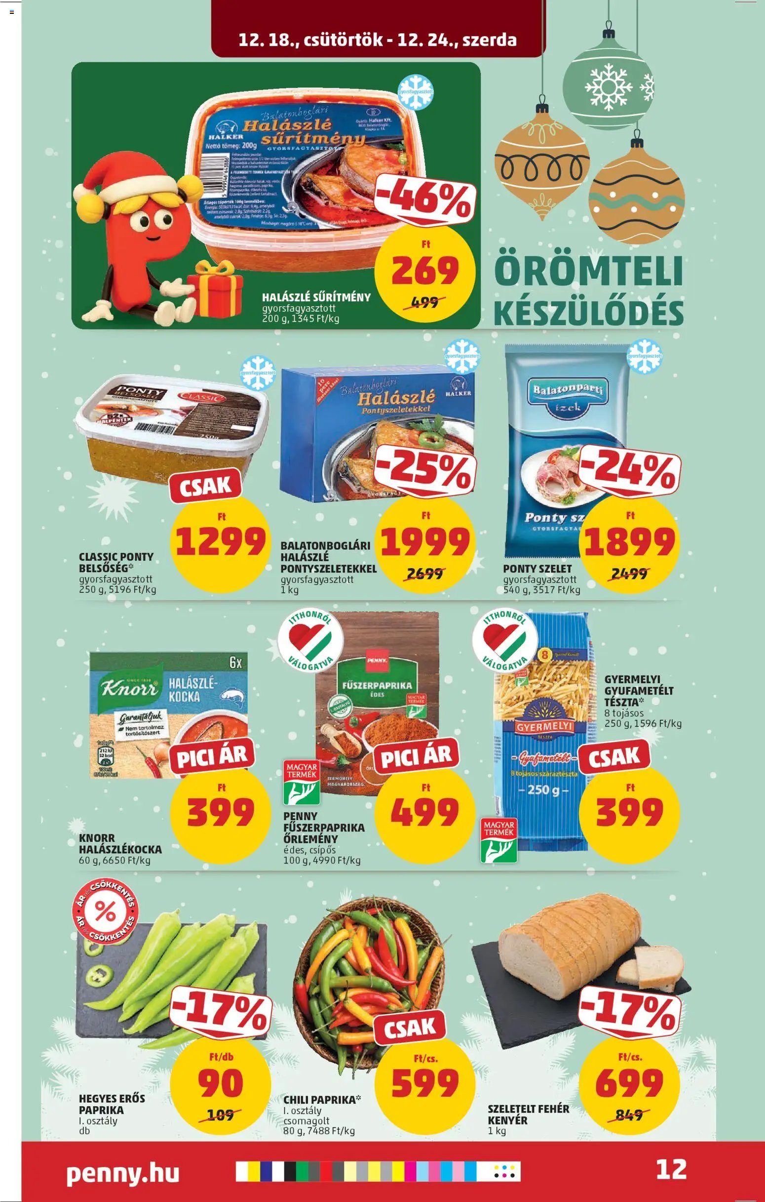 PENNY újság 2025.12.18. Akciós újság PENNY (2025-12-18 - 2025-12-24)