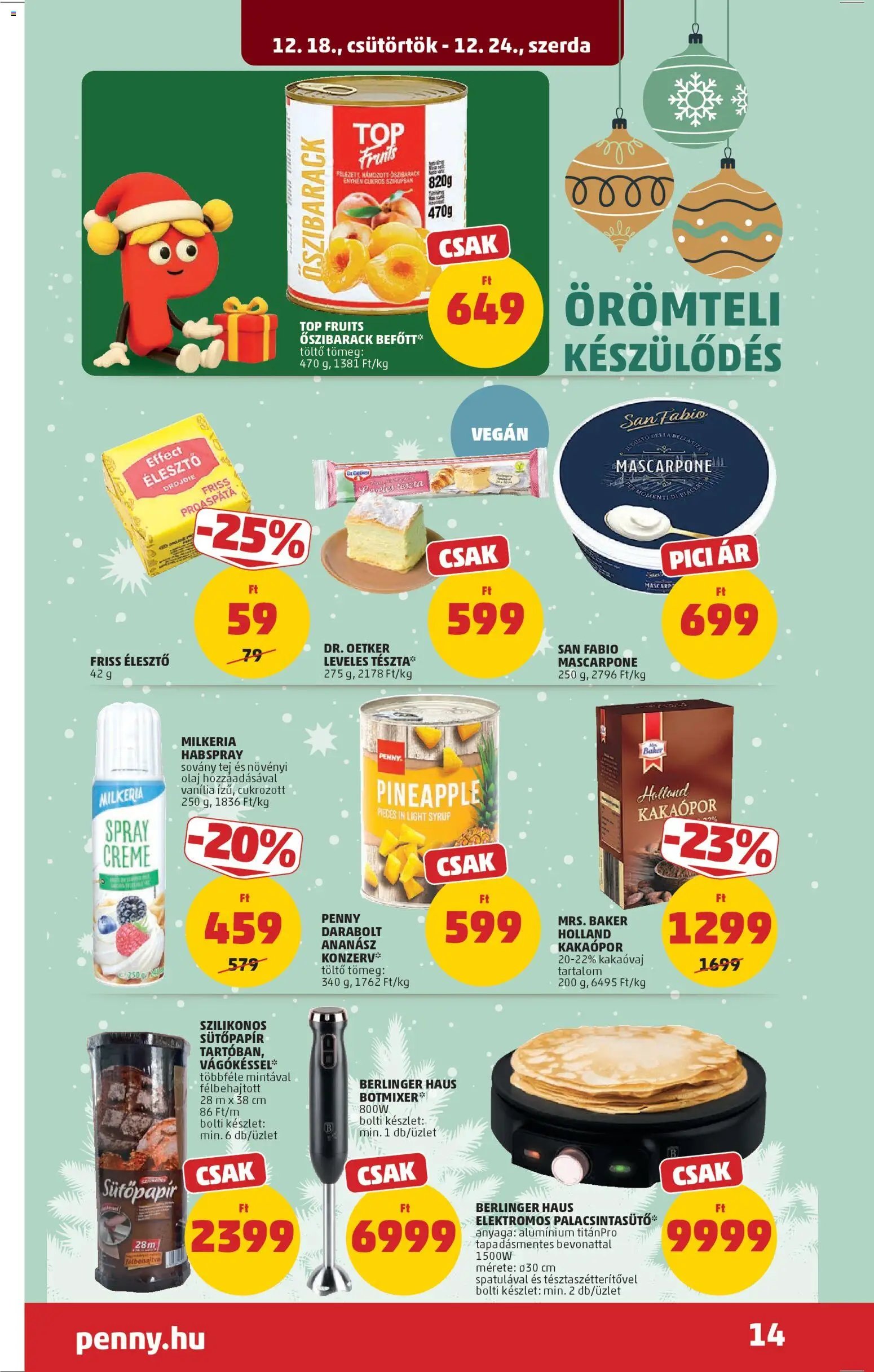 PENNY újság 2025.12.18. Akciós újság PENNY (2025-12-18 - 2025-12-24)