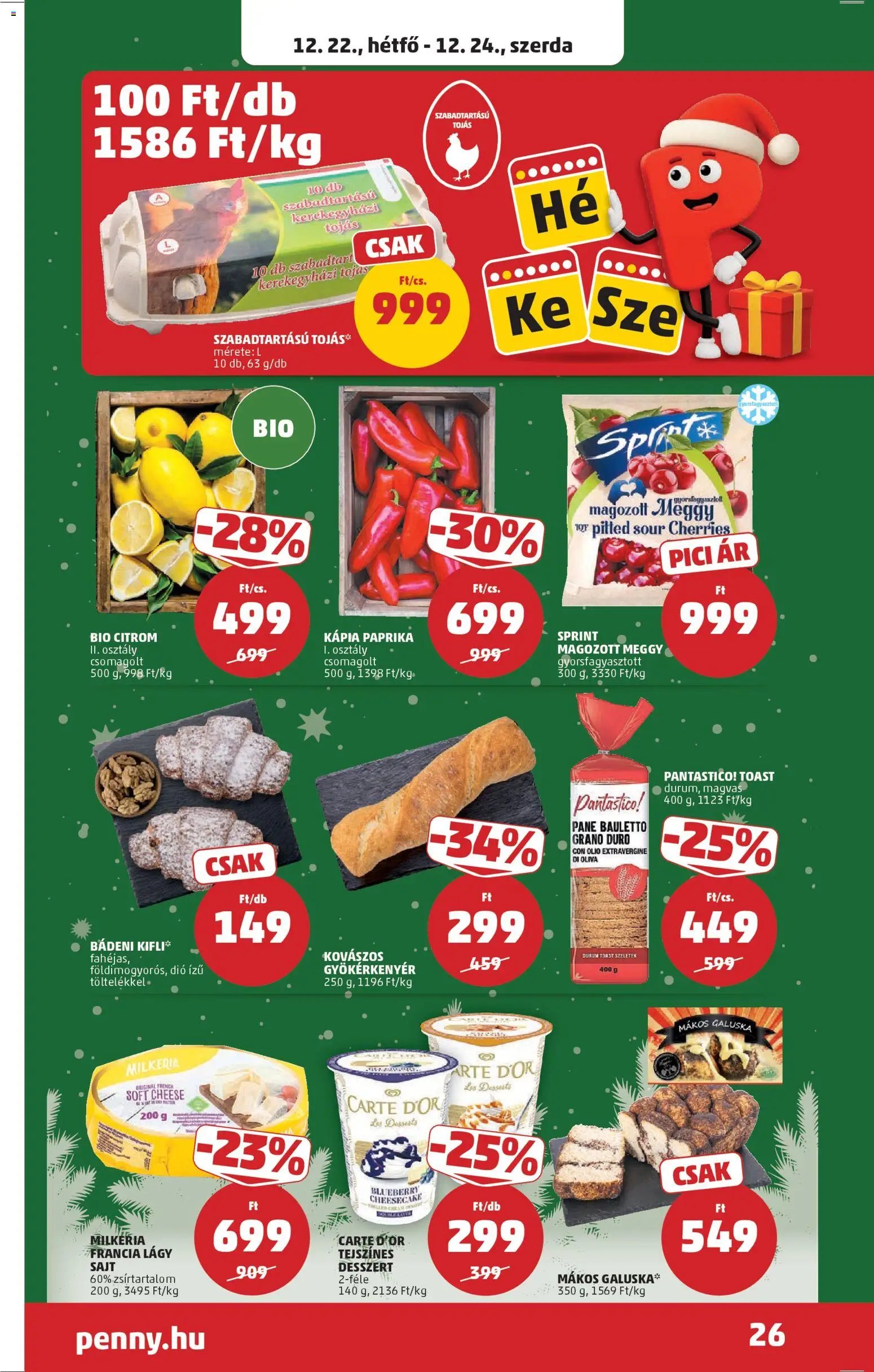 PENNY újság 2025.12.18. Akciós újság PENNY (2025-12-18 - 2025-12-24)