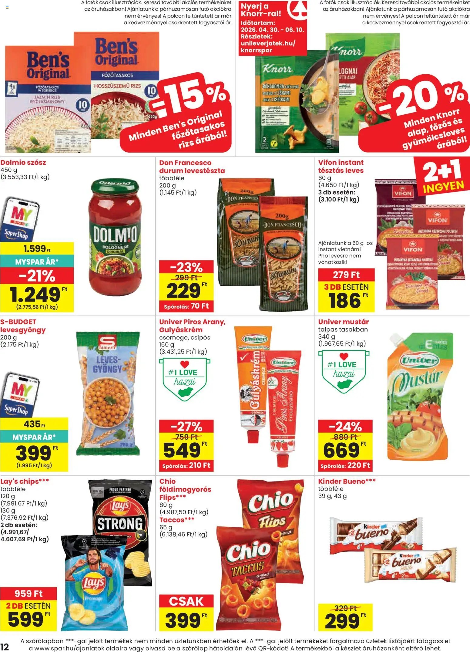 Spar újság 2026.04.30. Spar akciós újság (2026-04-30 - 2026-05-06)