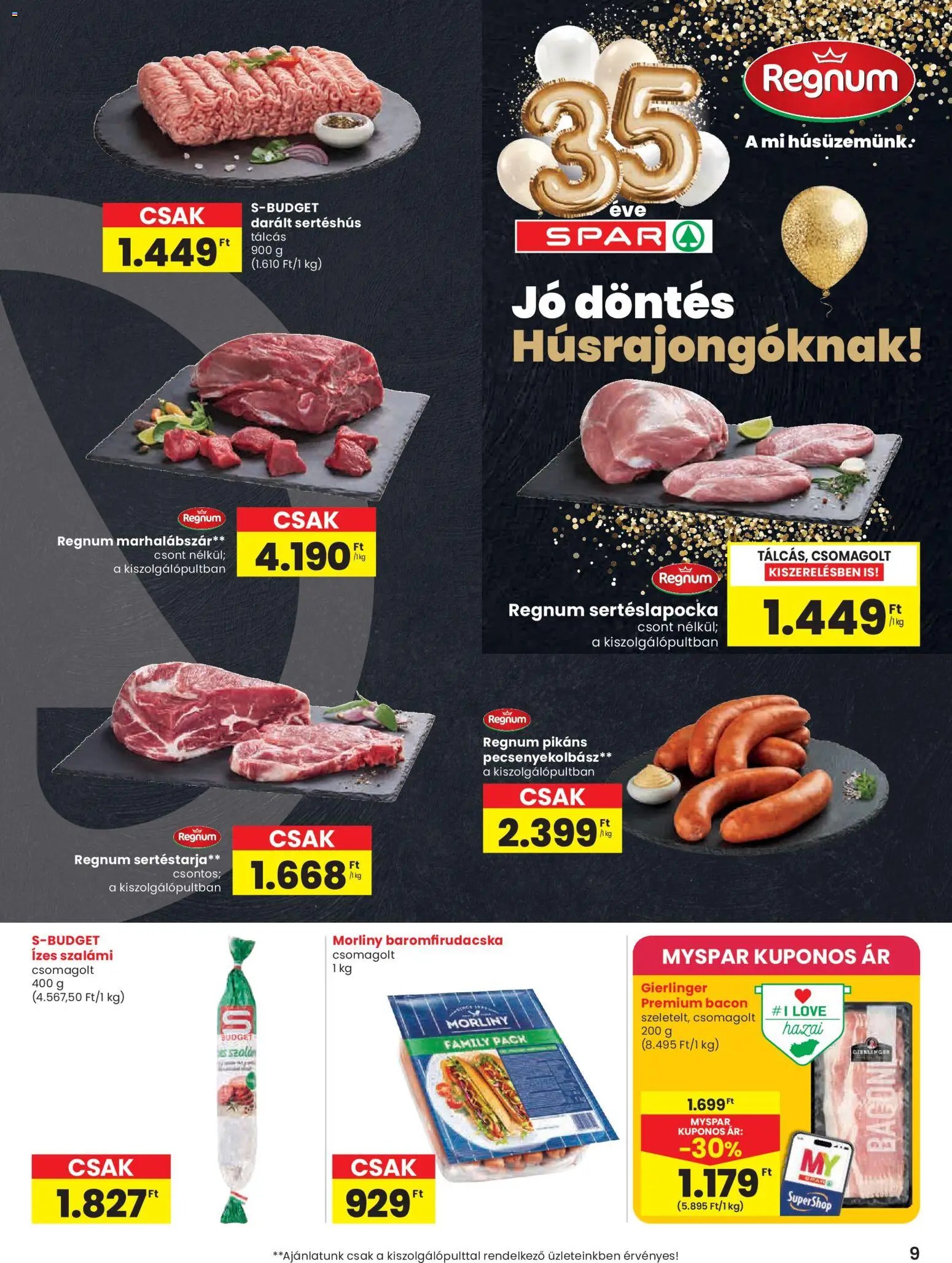 Spar újság 2026.04.30. Spar akciós újság (2026-04-30 - 2026-05-06)