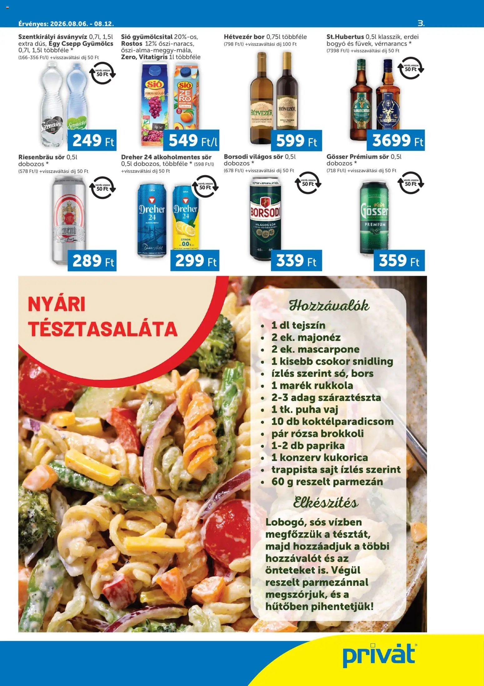 PRIVÁT újság 2026.08.06. PRIVÁT Déli vármegyék