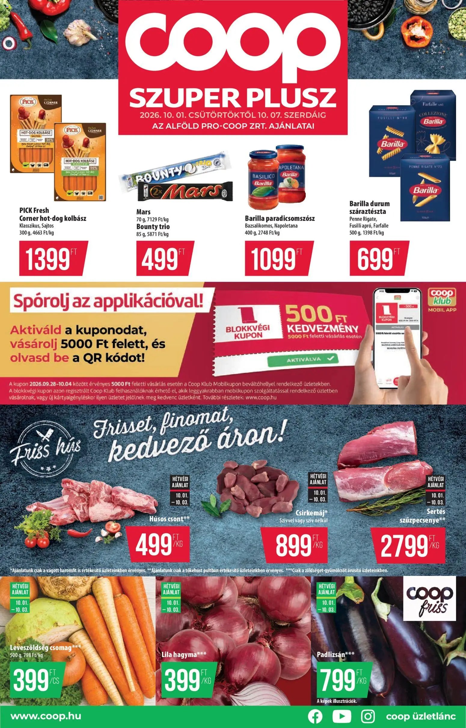 COOP újság 2026.10.01. COOP - Szuper Plus / Alföld Pro-Coop