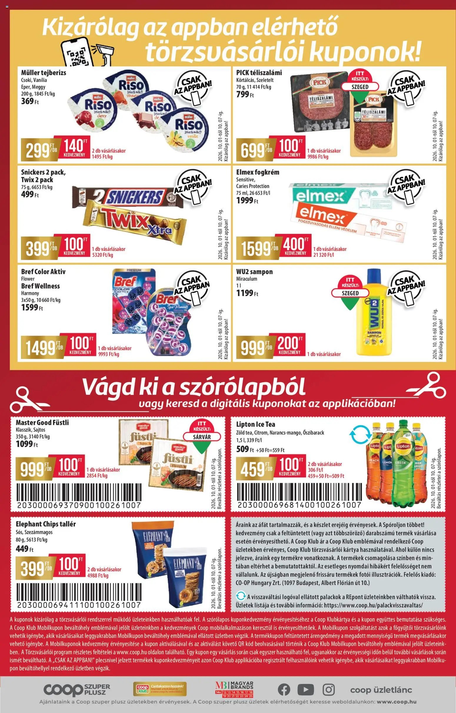 COOP újság 2026.10.01. COOP - Szuper Plus / Alföld Pro-Coop
