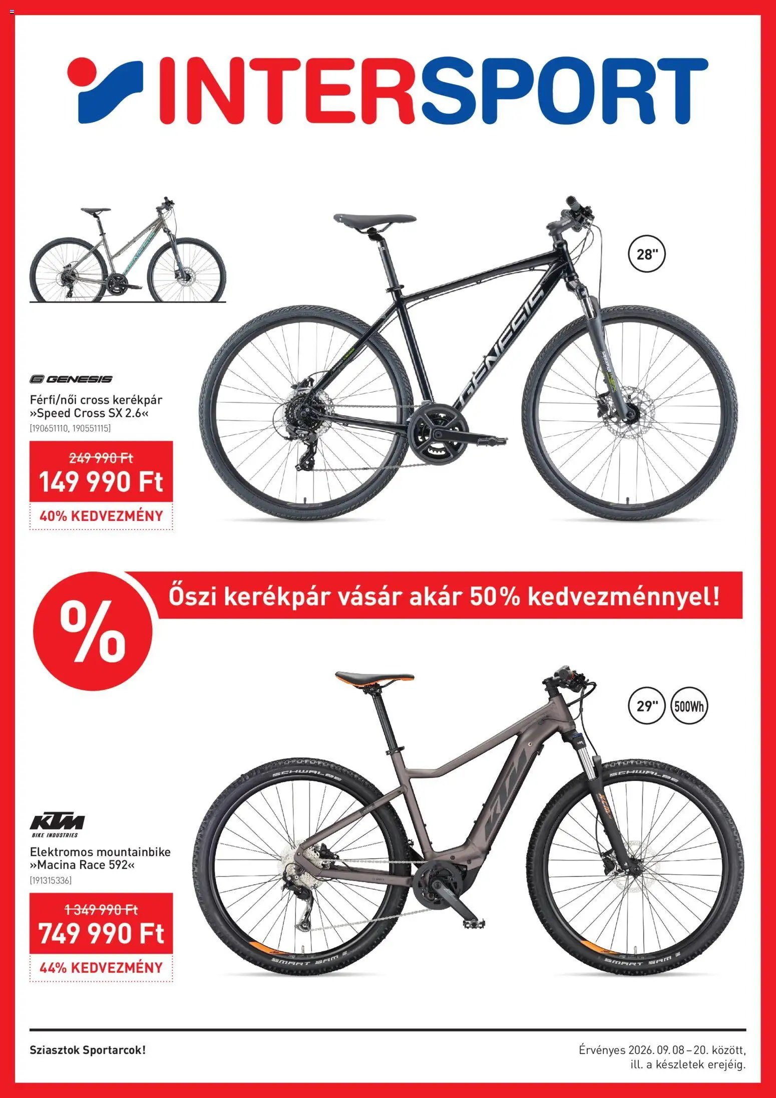 Intersport újság 2026.09.08. Intersport akciós újság