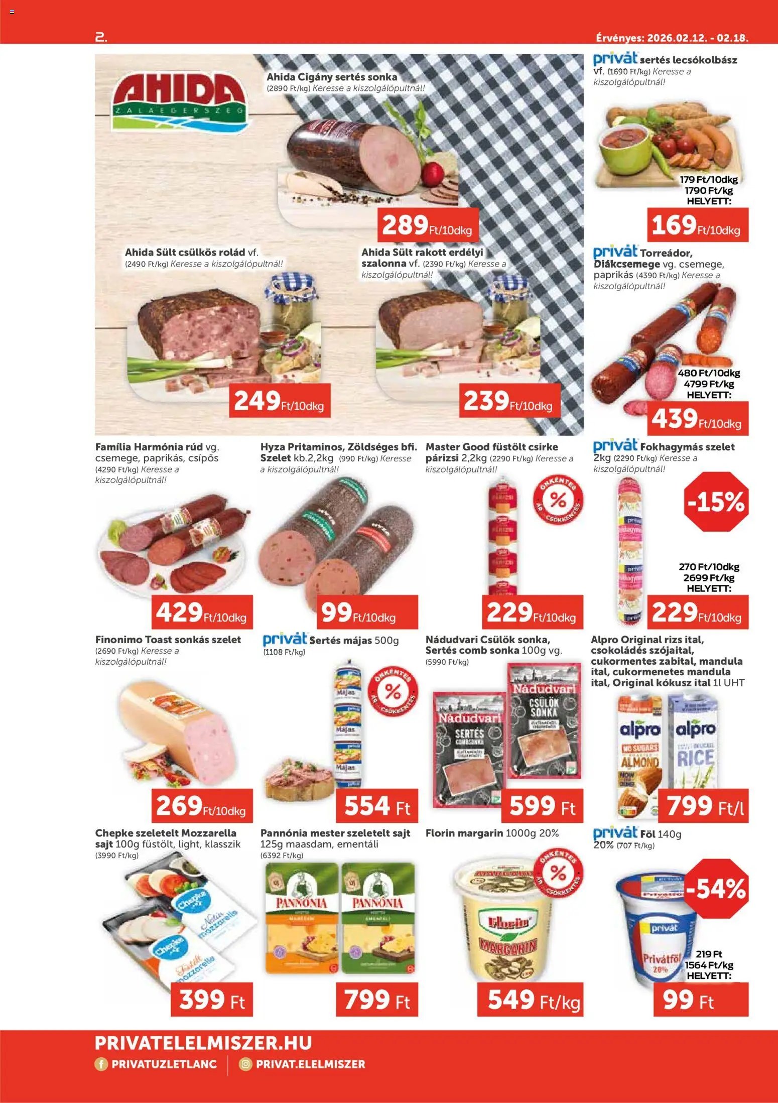 PRIVÁT újság 2026.02.12. Aktuális szórólap MAX (2026-02-12 - 2026-02-18)