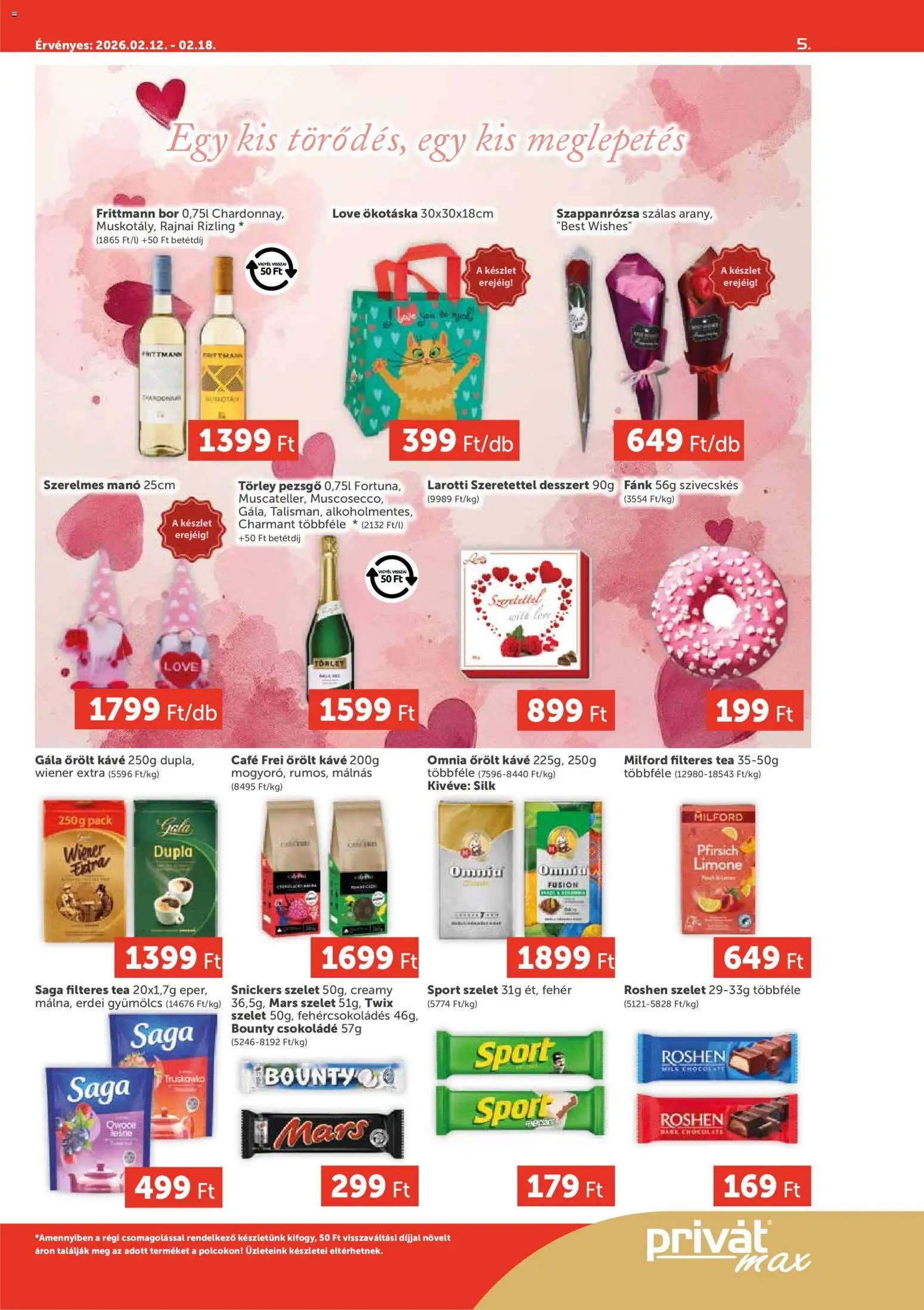 PRIVÁT újság 2026.02.12. Aktuális szórólap MAX (2026-02-12 - 2026-02-18)