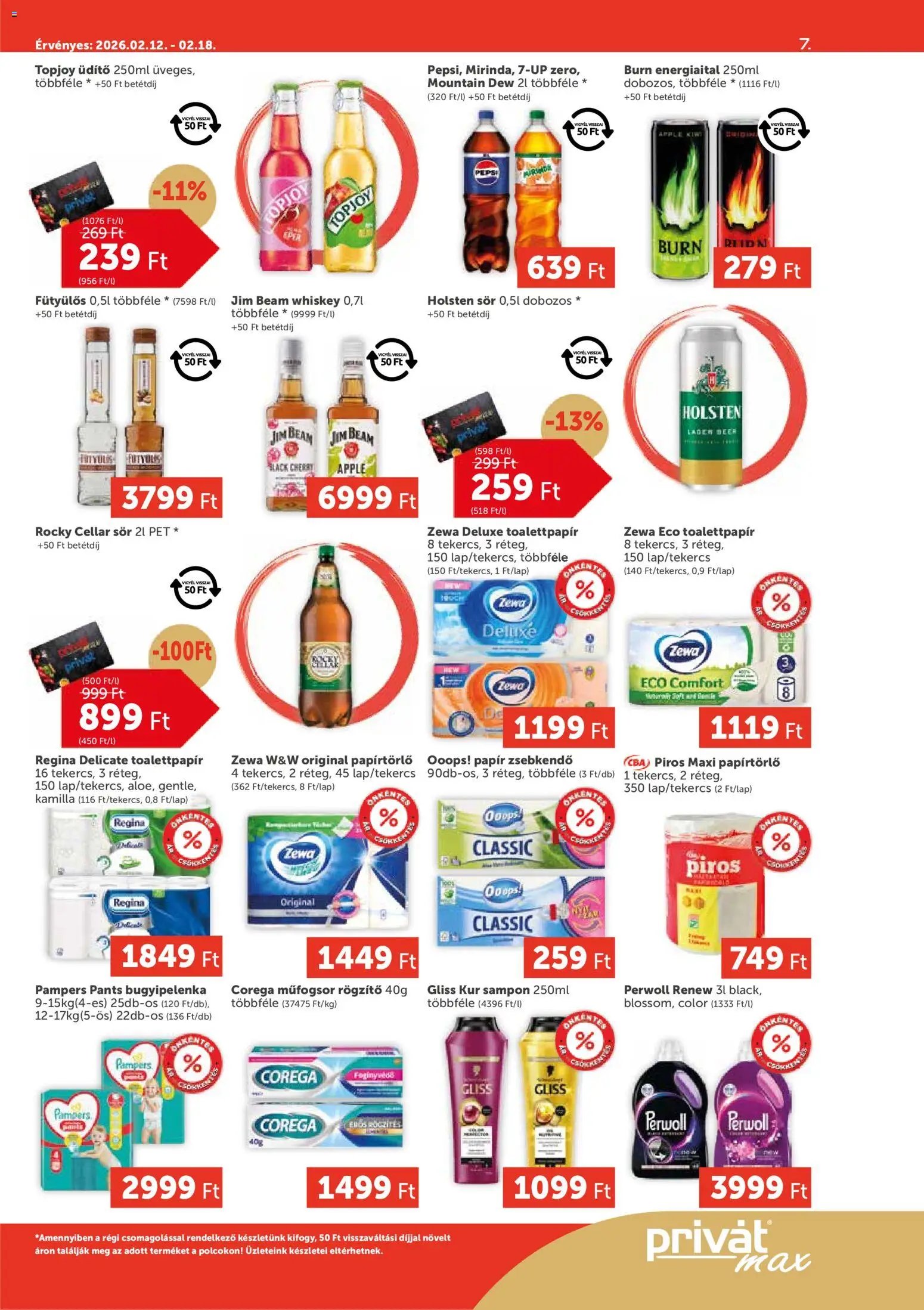 PRIVÁT újság 2026.02.12. Aktuális szórólap MAX (2026-02-12 - 2026-02-18)